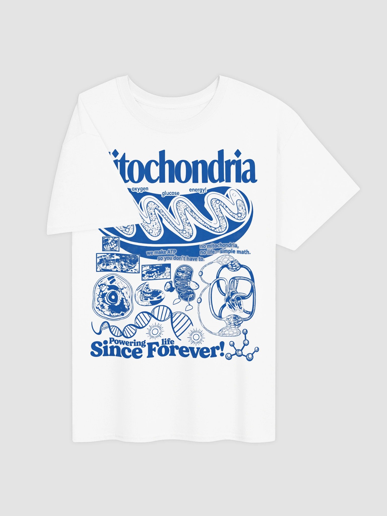 Mitochondria Vintage Science Shirt - Retro Biology ATP Graphic Tee product image (2)