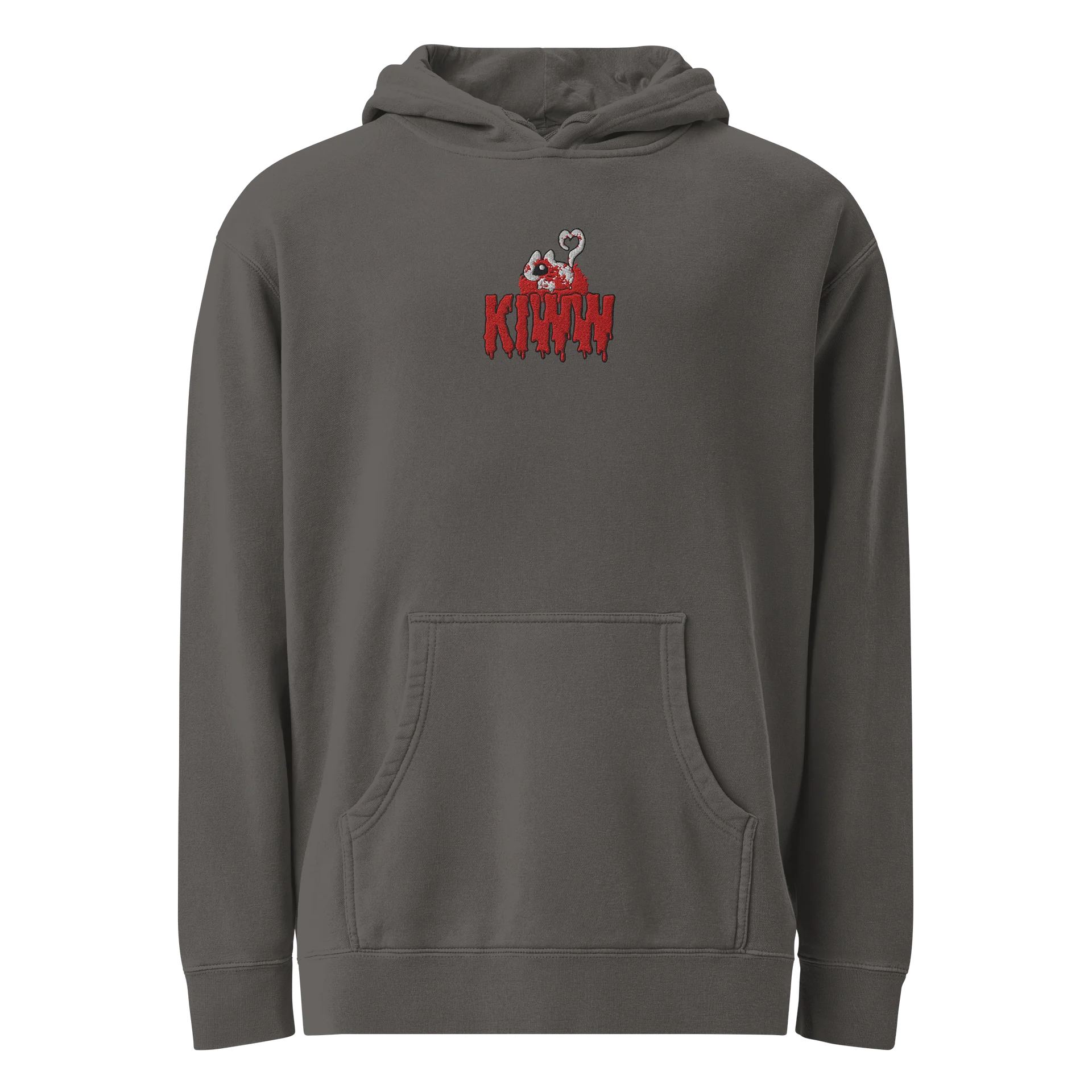 “kiww” embroidered design hoodie product image (1)
