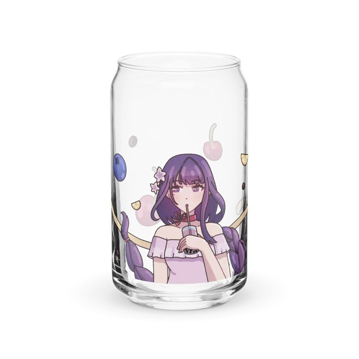 Raiden Shogun - Can-Shaped Glass (or with lid and straw) product image (2)
