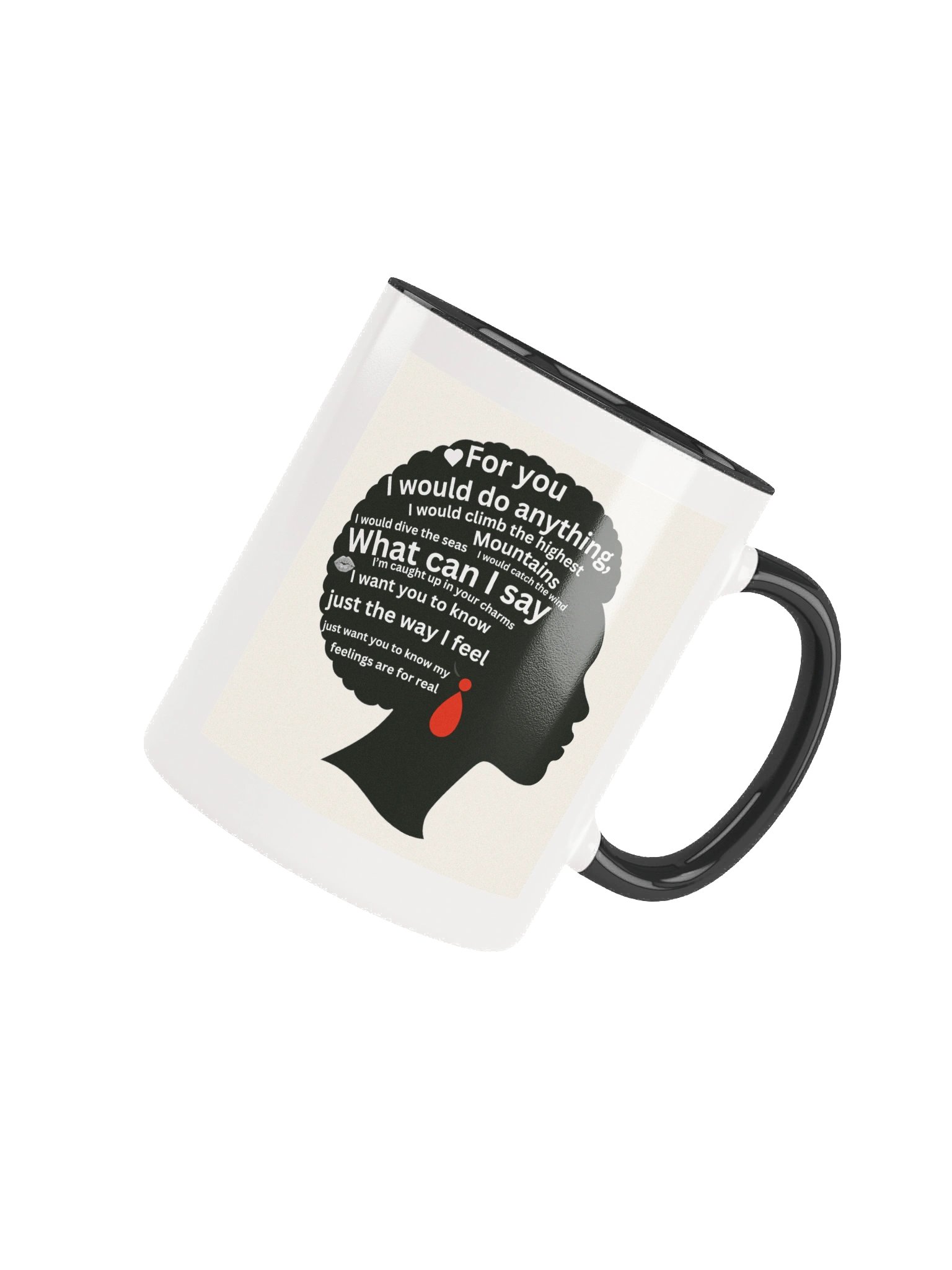 Afro Ceramic Mug- Come Over lyrics product image (8)