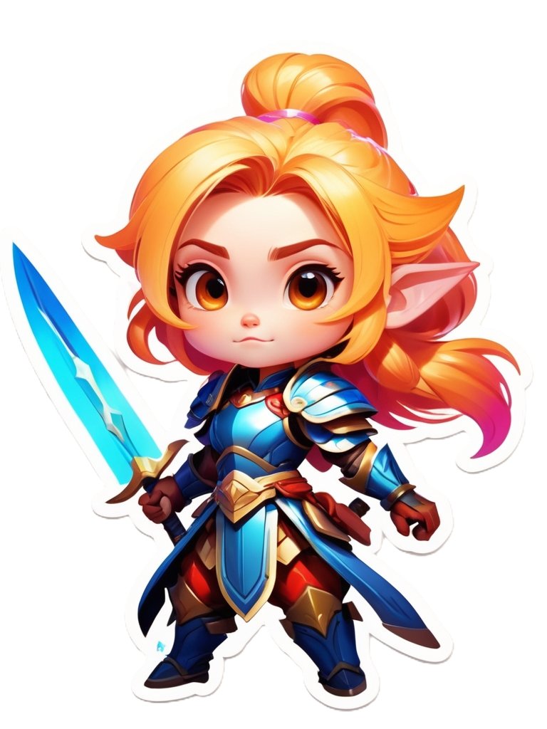 Chibi Warrior Set B - Pin Button Collection product image (1)