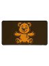Orange Bear of Sharing Desk Mat