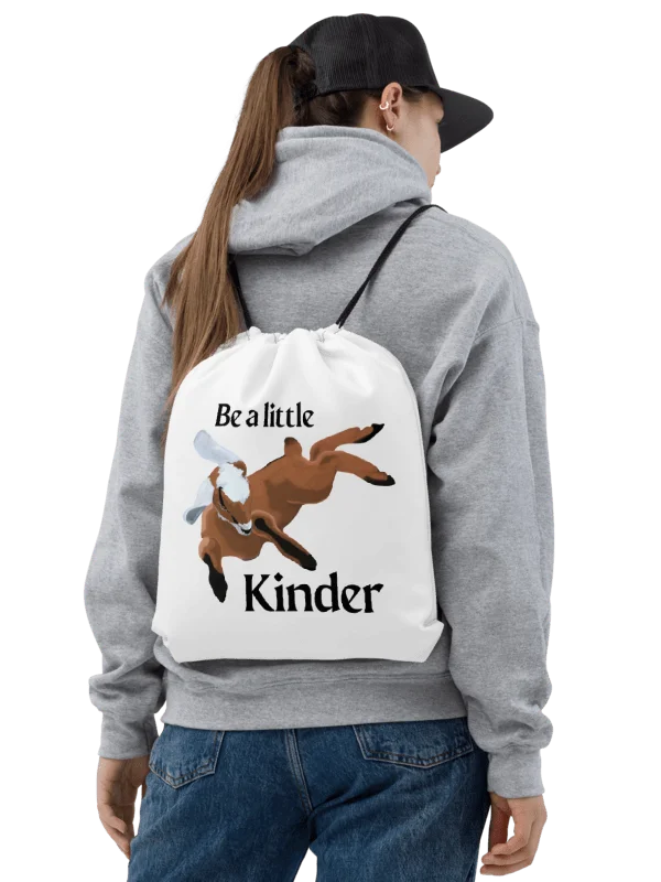 Be a Little Kinder Drawstring Bag product image (2)