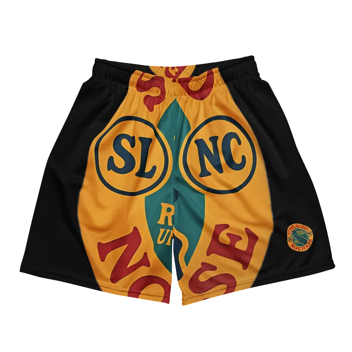SLNC Logo Mesh Shorts (Black) product image (1)