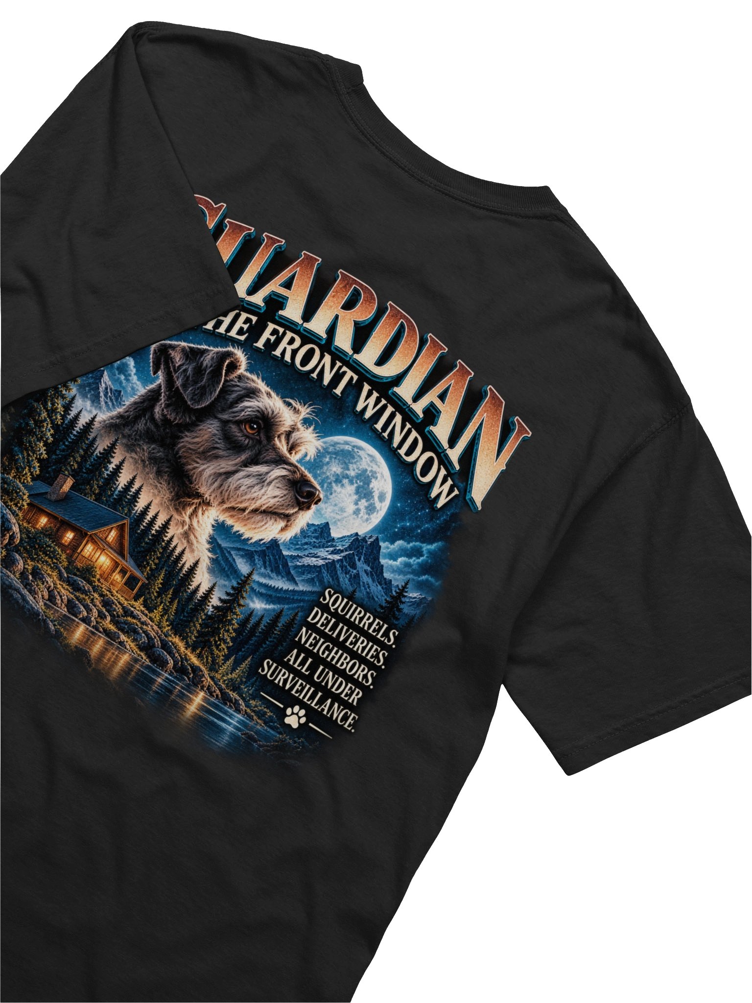 Guardian of the Front Window Dog T-Shirt – Funny Dog Dad & Dog Lover Tee product image (12)