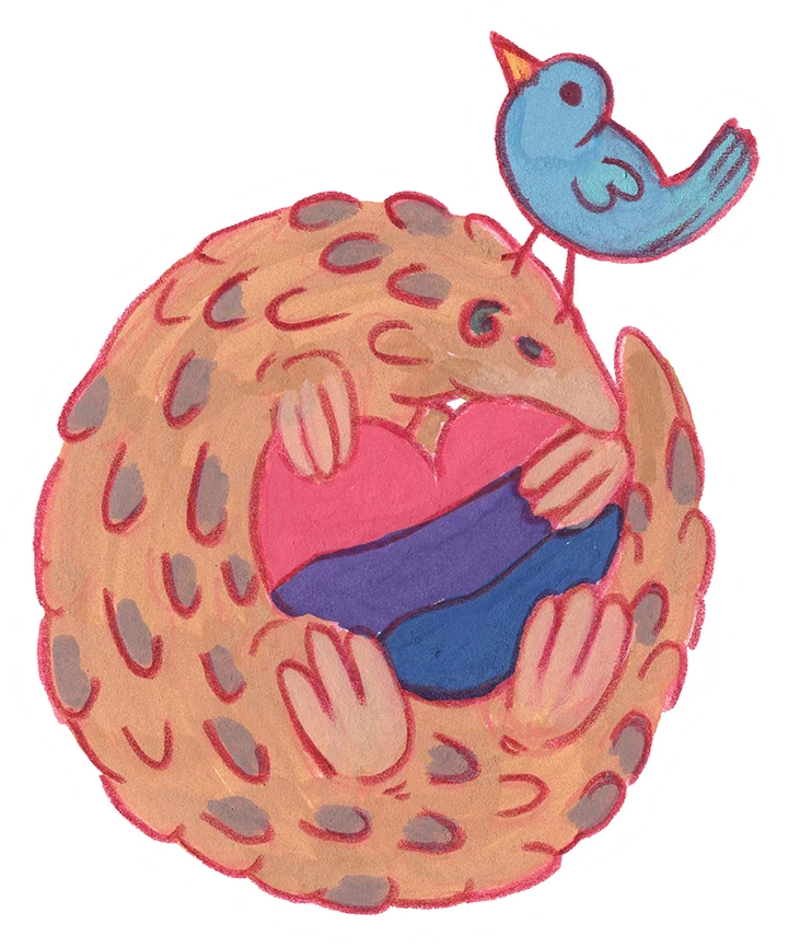 sticker : bi pangolin (dono) product image (1)