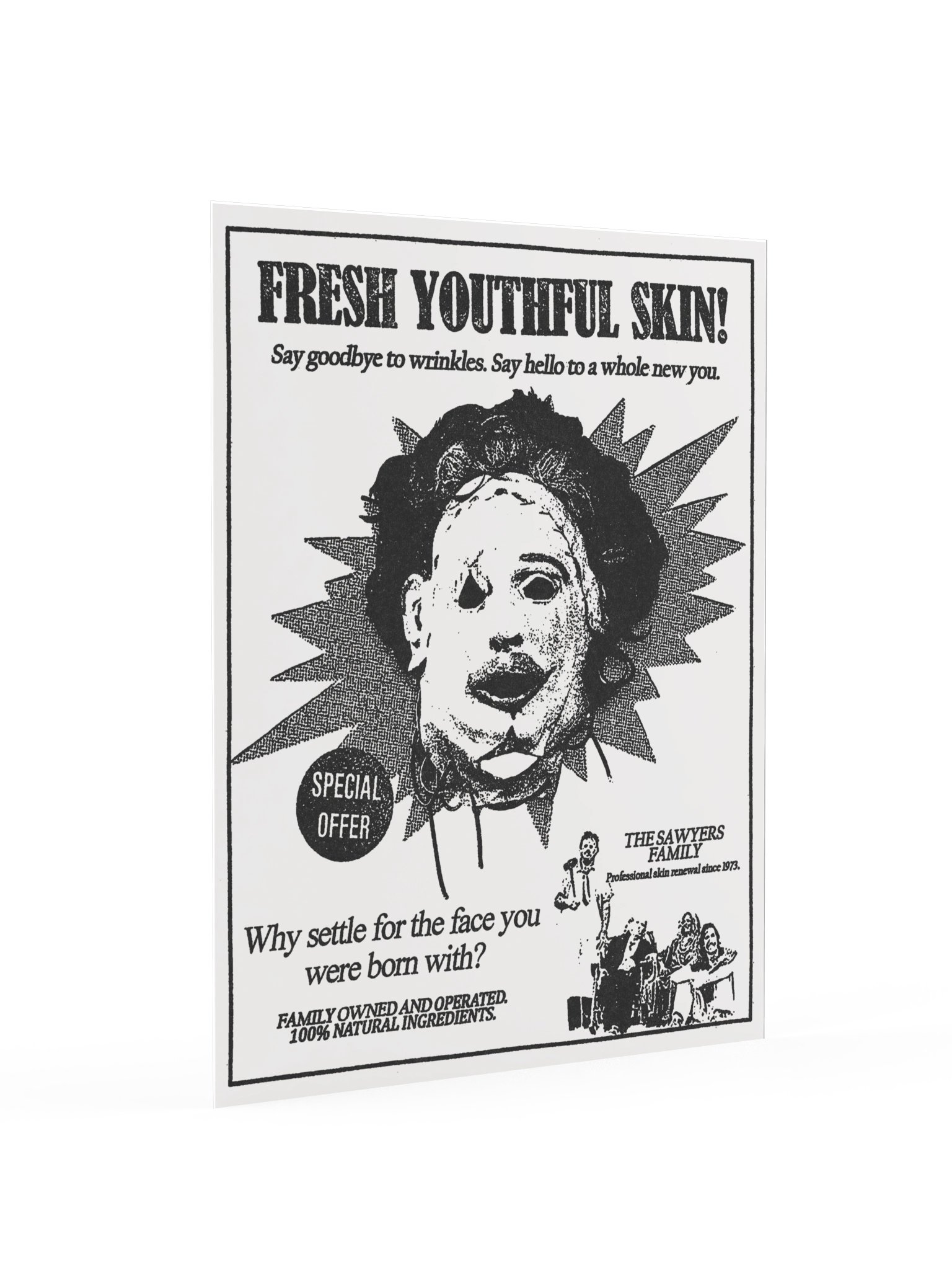 SKINCARE / LEATHERFACE POSTER product image (2)