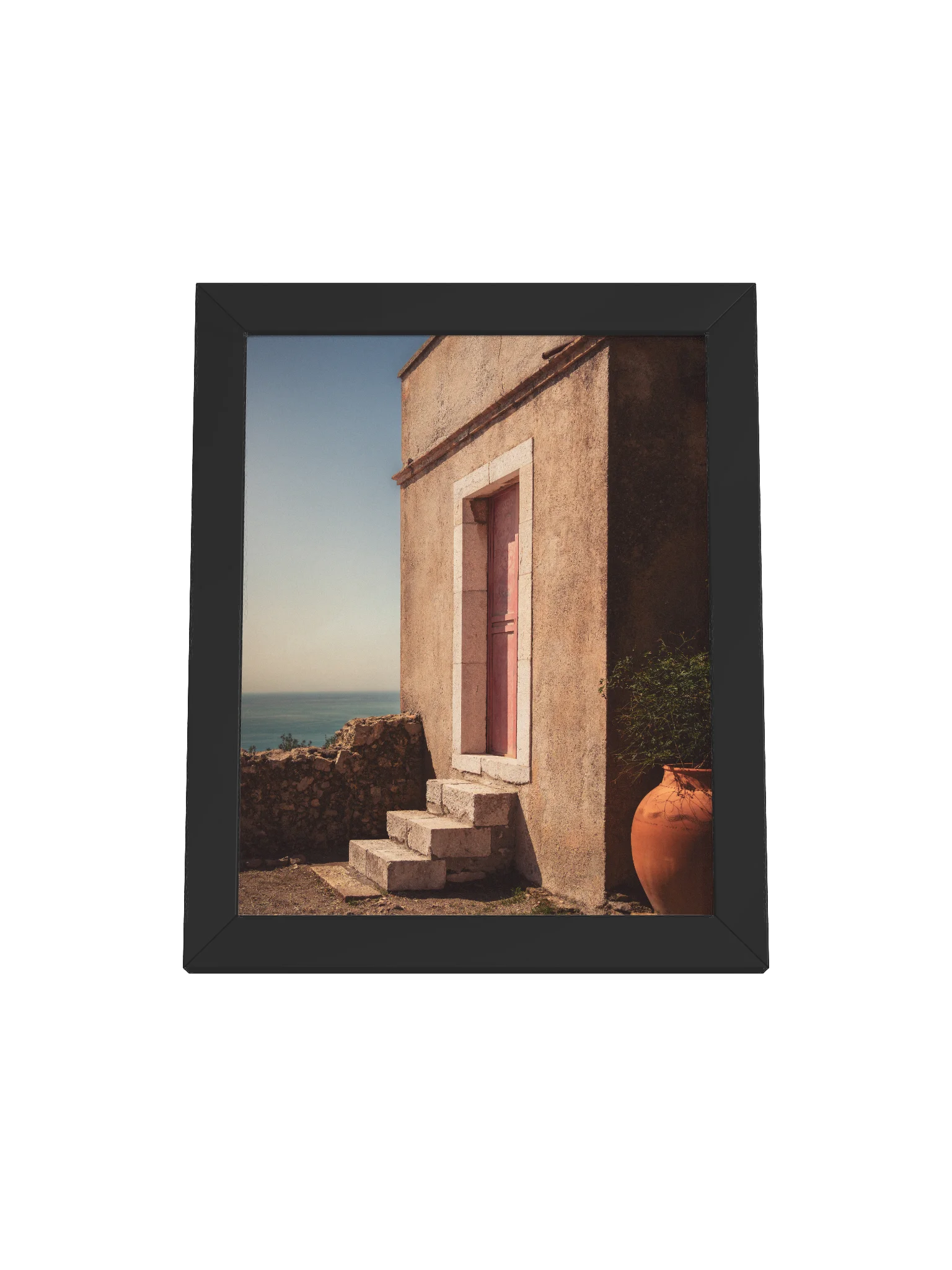 The Old Doorway of Taormina, Italy Framed Matte Poster product image (1)
