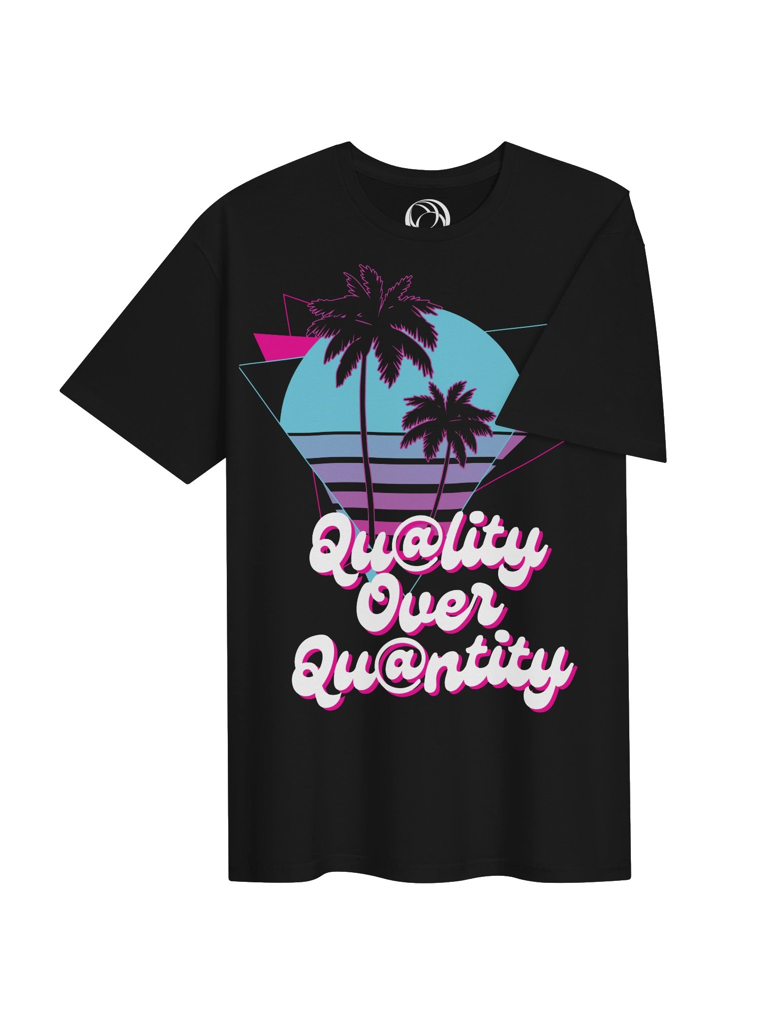 Qu@lity Over Qu@ntity Neon Palm Tee product image (49)