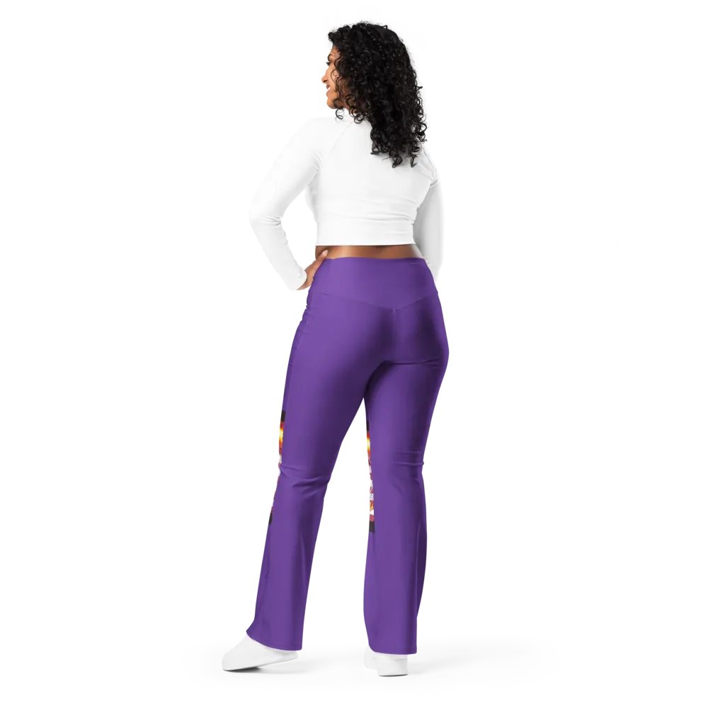 flare leggings- purple product image (3)
