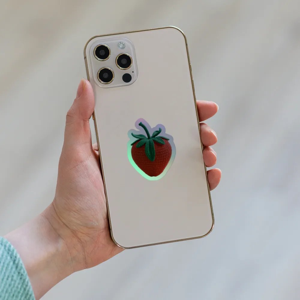 CozyAvocado Holo Sticker Strawberry #01 product image (8)