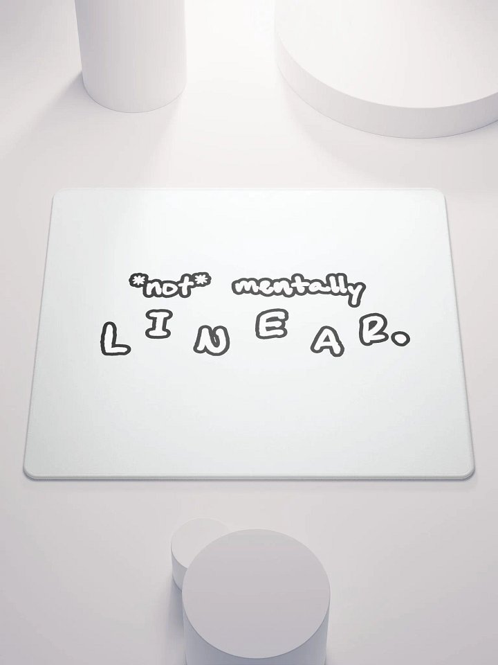 *not* mentally linear (lined design) mouse pad product image (1)
