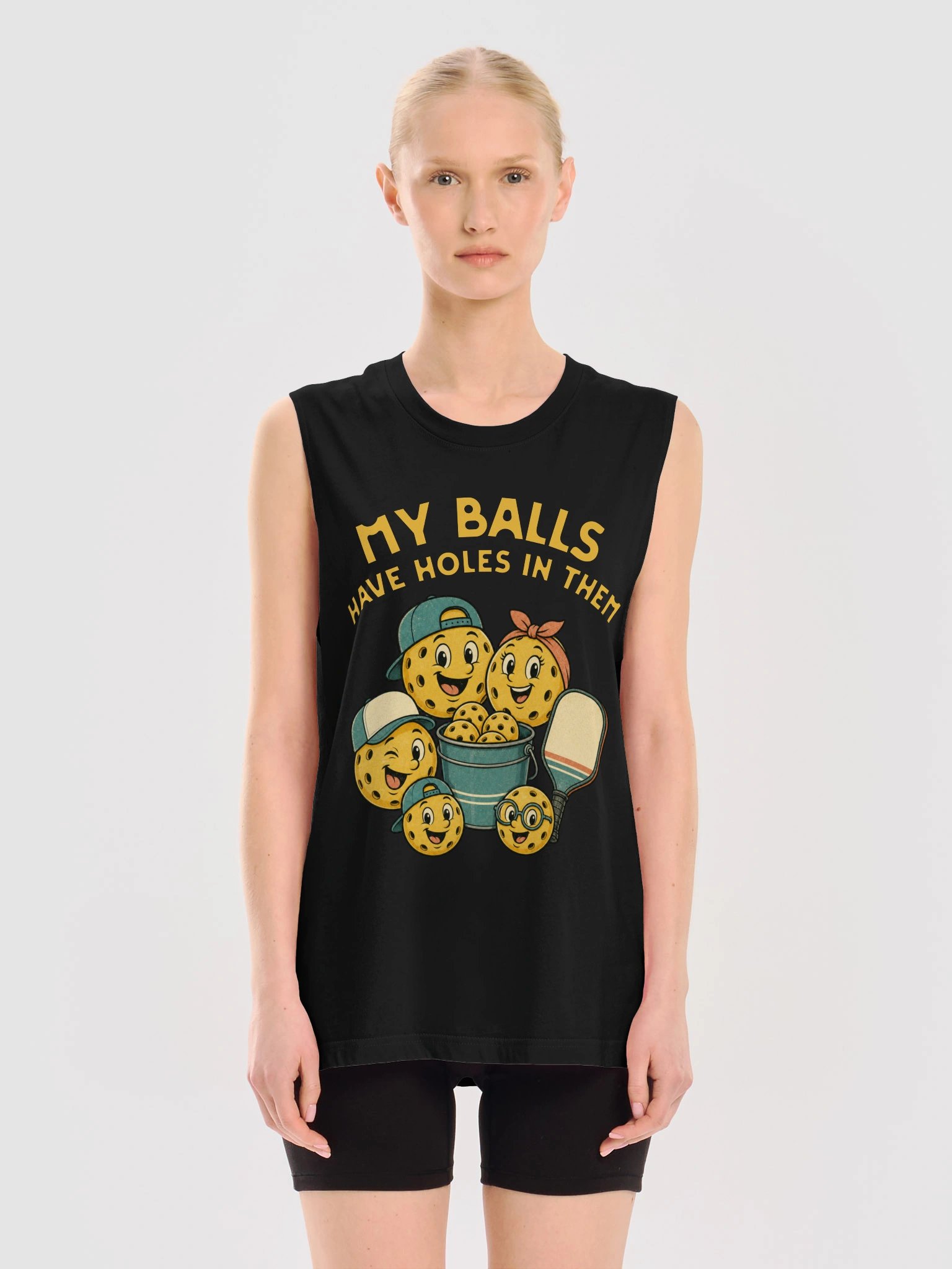 My Balls Have Holes in Them Pickleball Tank Top Funny Player Gift product image (2)