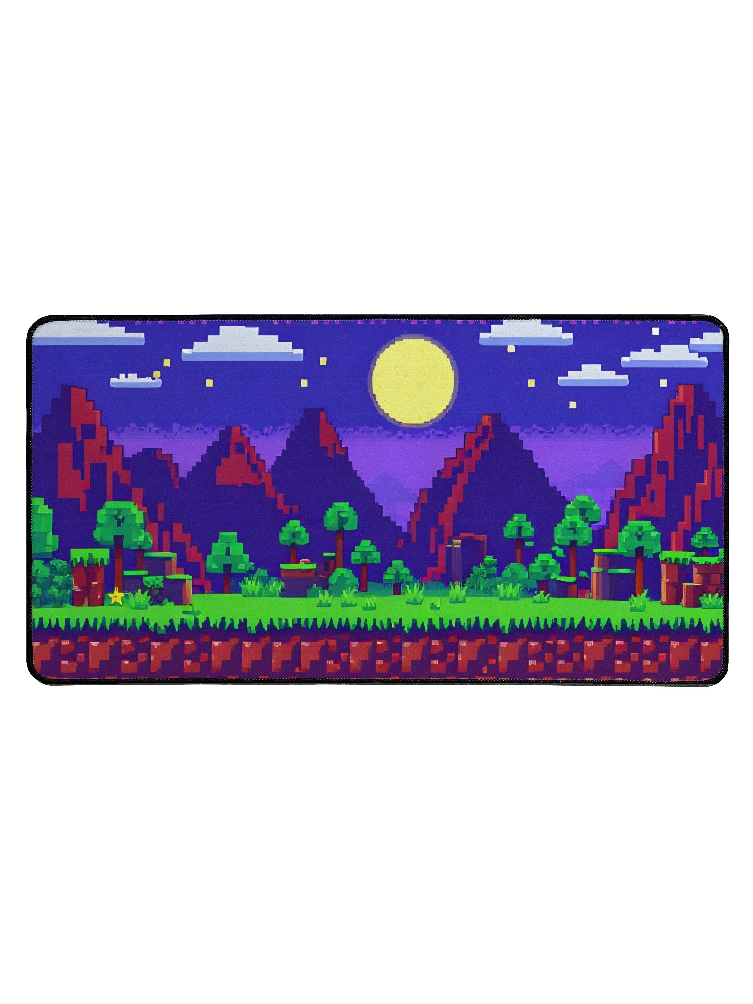 Minefort Pixel Nightscape Mousepad product image (1)