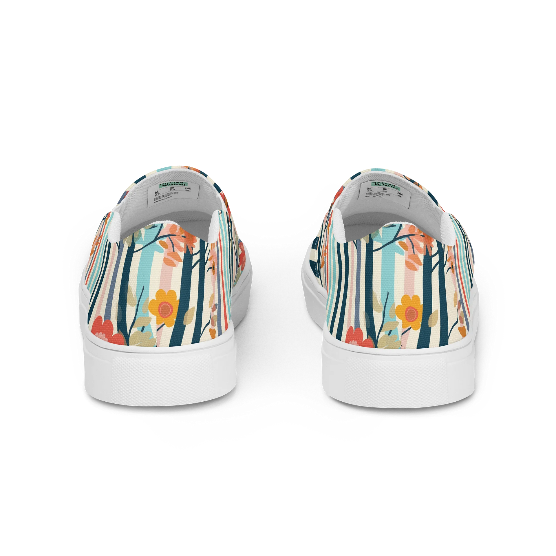 Eclectic Floral Stripe Slip-Ons product image (4)
