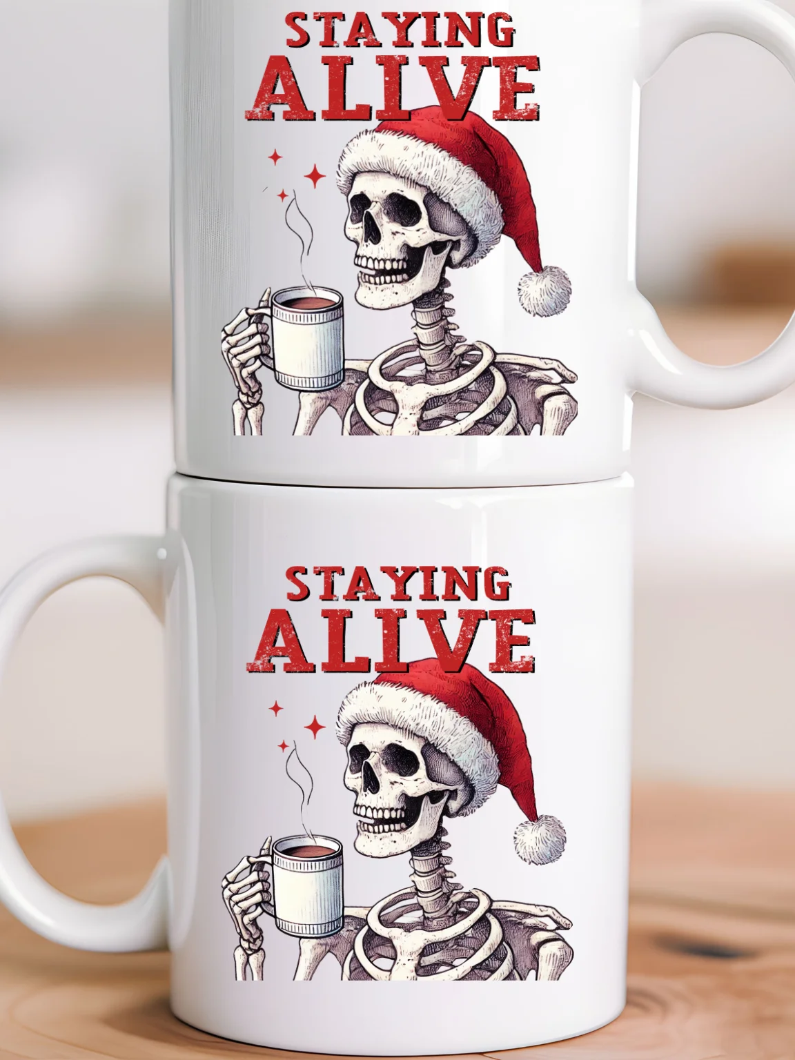 Skeleton Christmas Coffee Mug – 