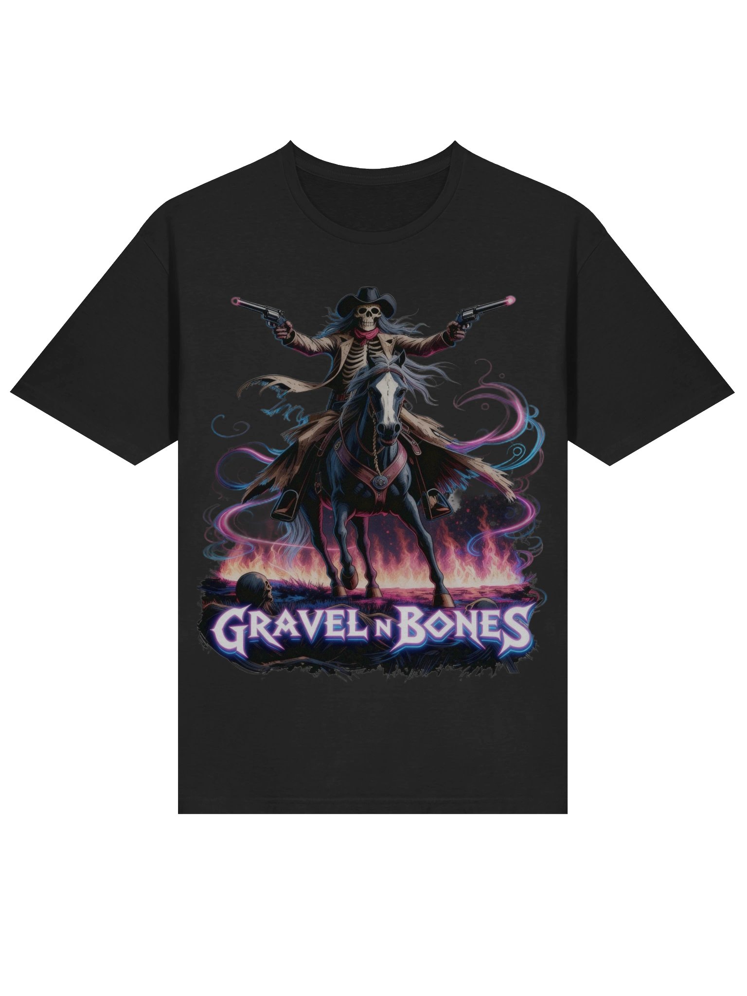 Gravel N Bones – Neon Night Rider Tee product image (3)