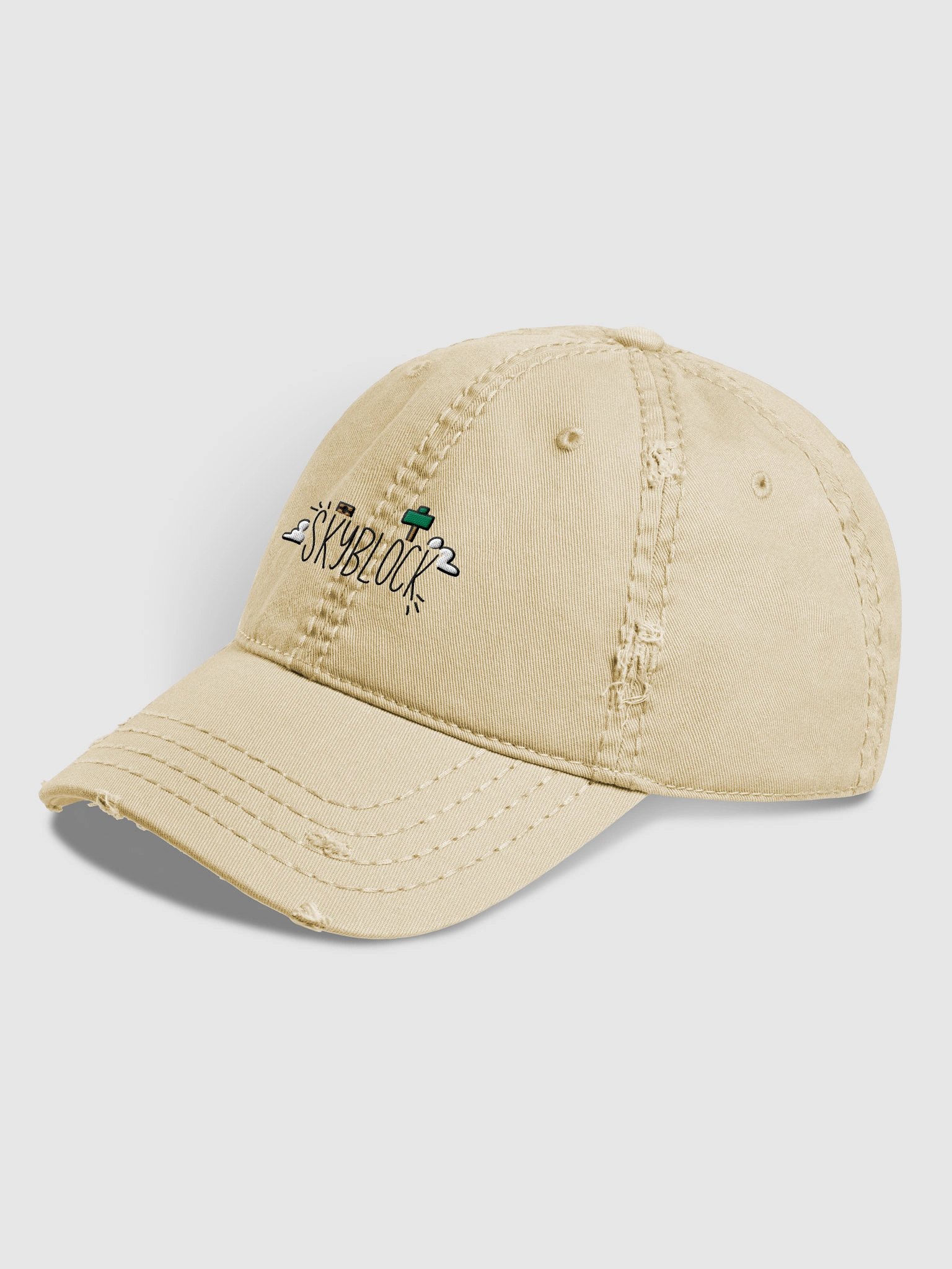 Skyblock Simple Khaki Hat product image (2)