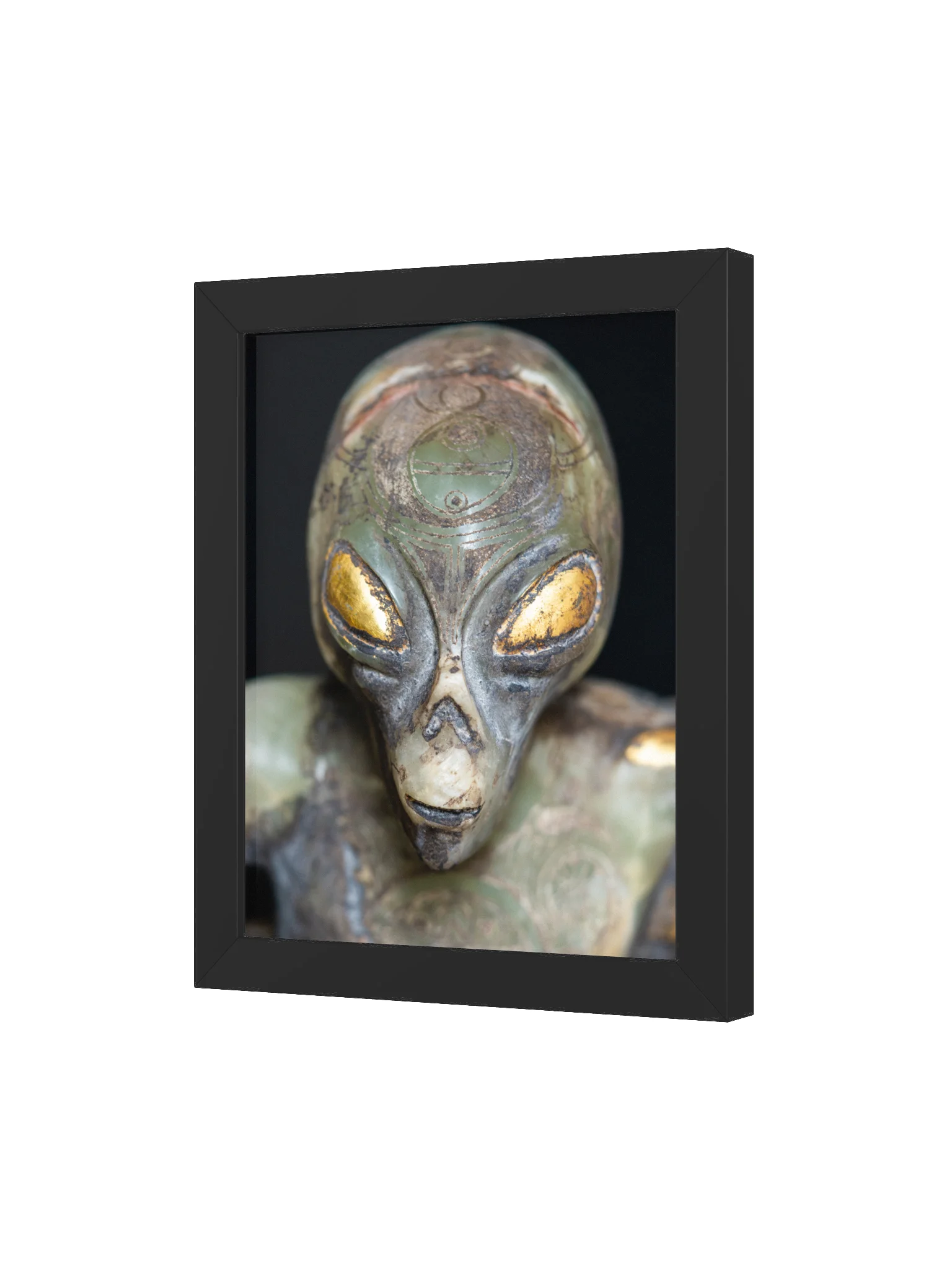 Aliencarving's Onyx Guardian Framed Print product image (15)