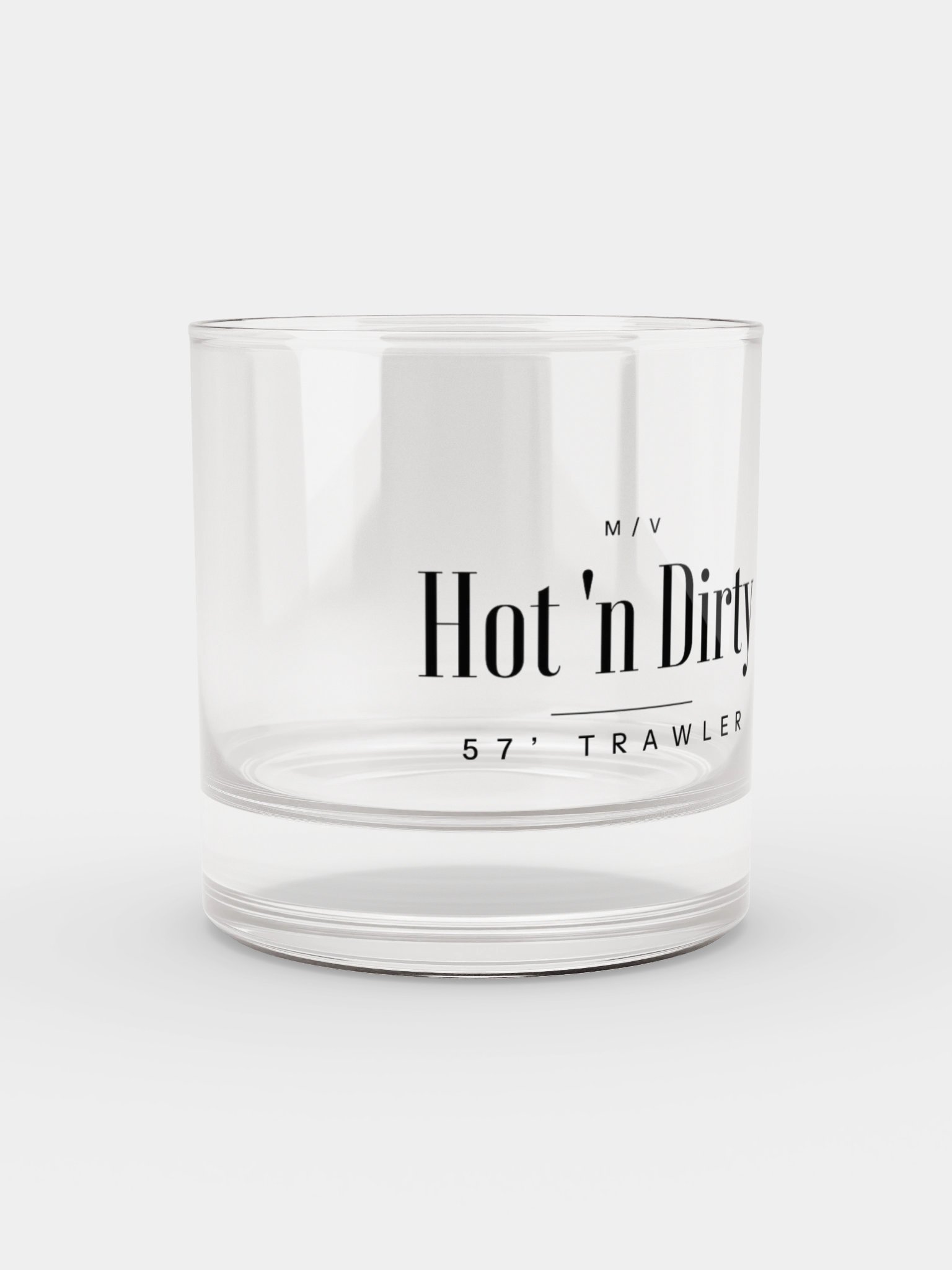 M/V Hot 'n Dirty Rocks Glass product image (2)