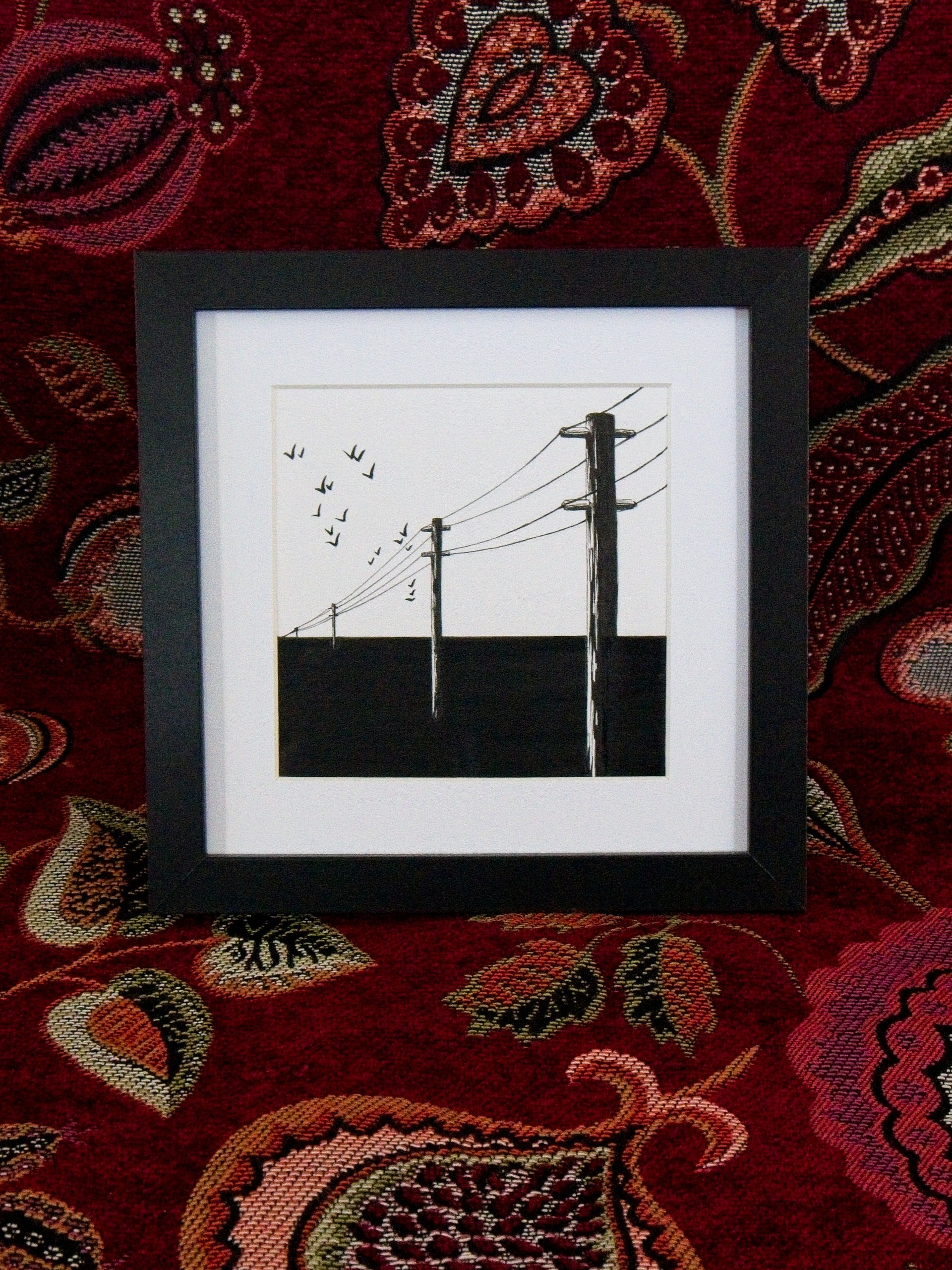 Horizon Line - Framed Original Ink Artwork product image (1)