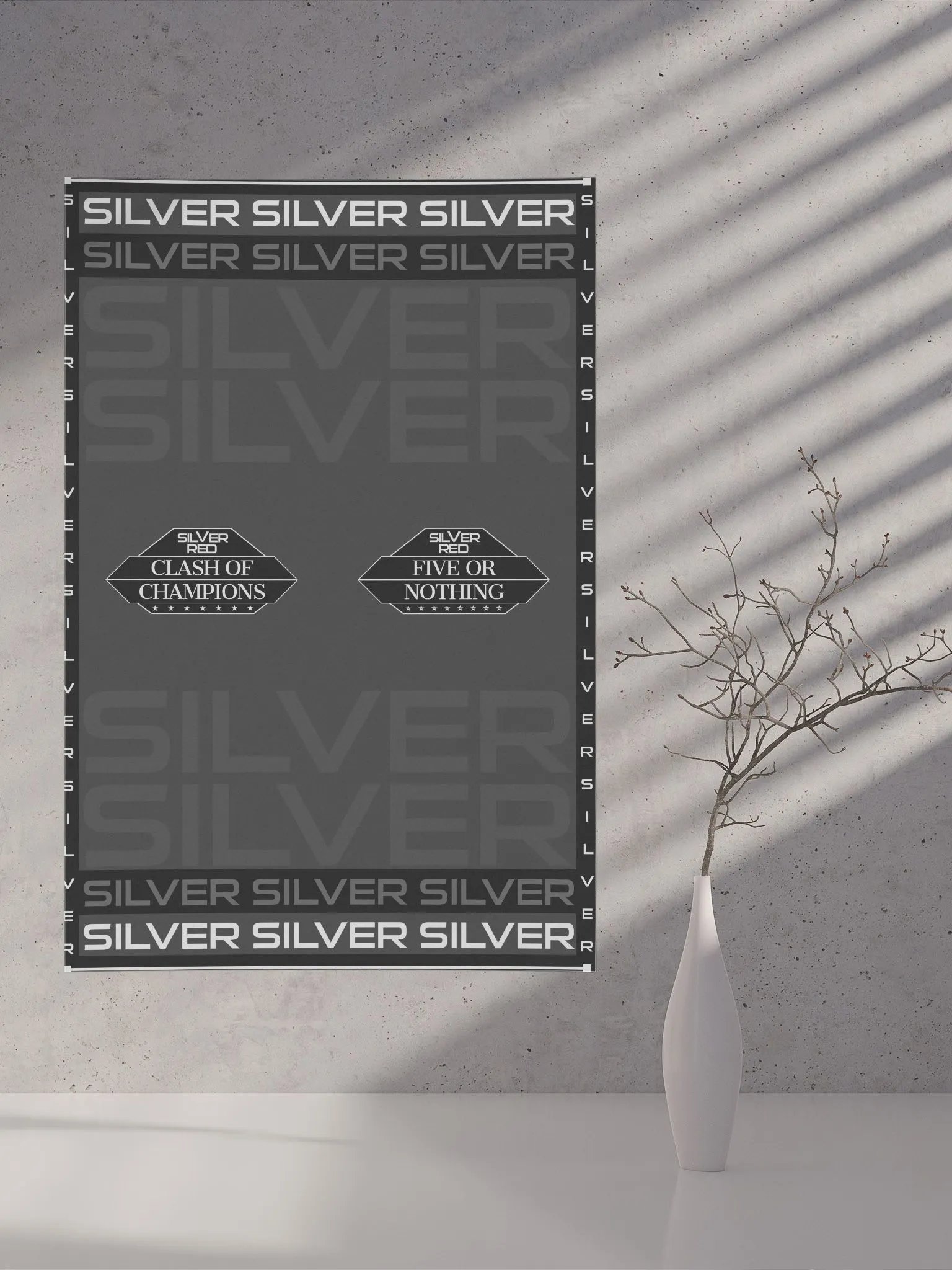 SILVER VS RED - ALL IN SILVER (poster) product image (3)