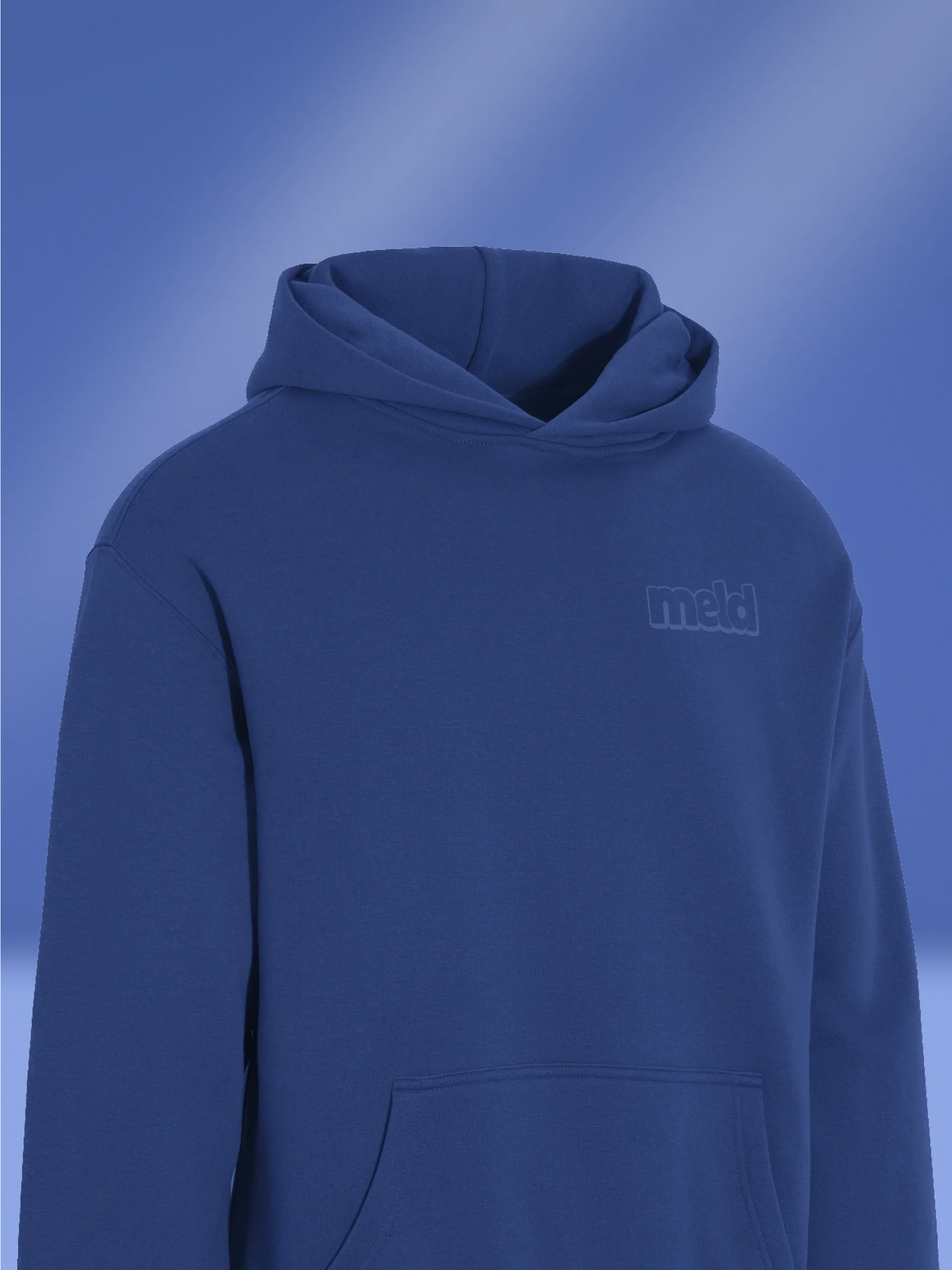 Monochrome Blue Hoodie product image (3)