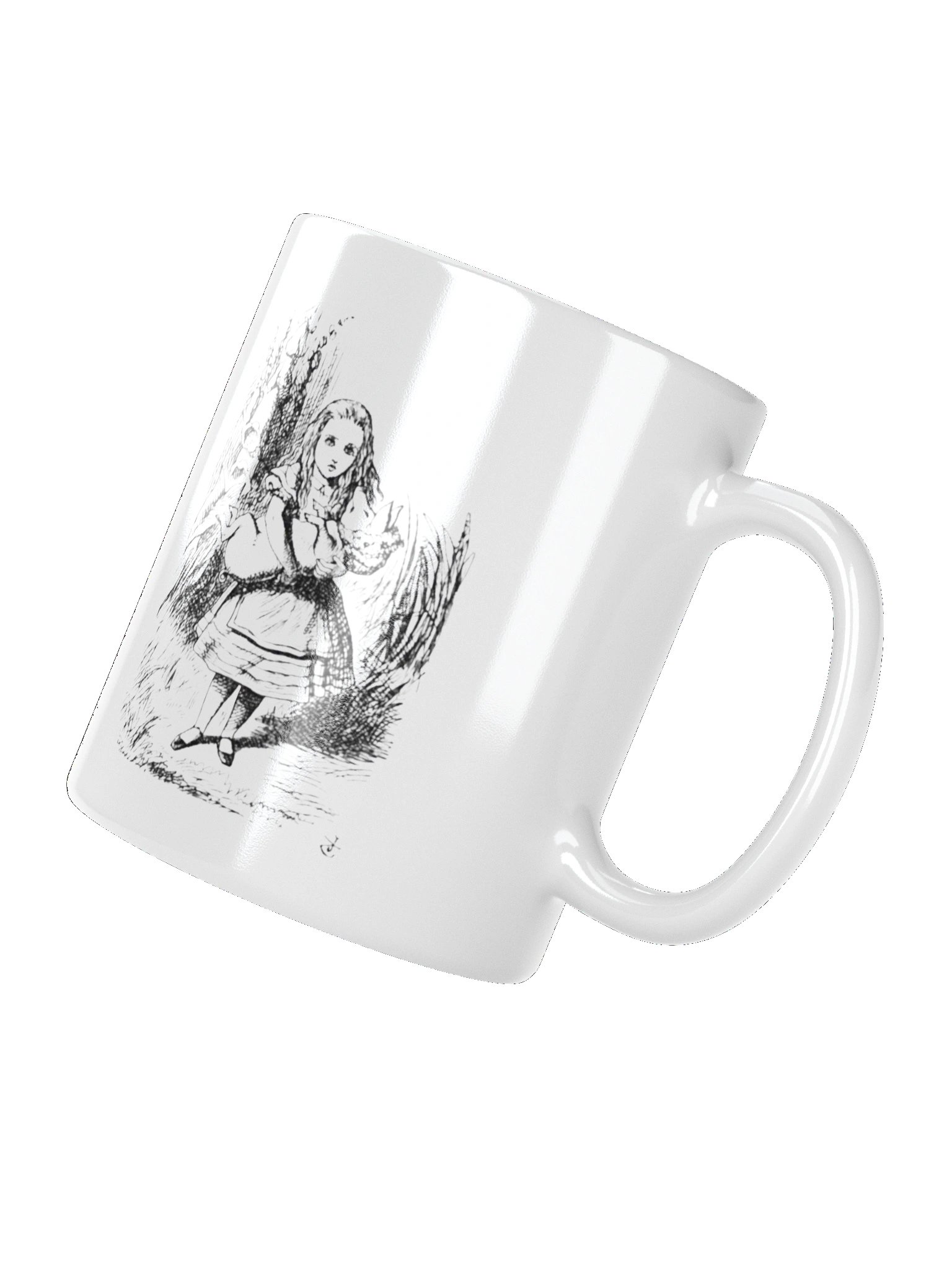 Pig & Pepper, Glossy White Mug, Alice's Adventures in Wonderland, Chapter 6 product image (4)