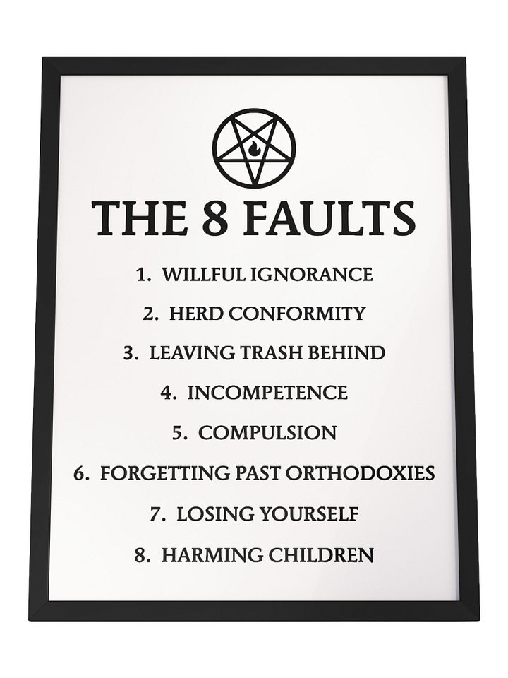 The 8 Orders, Faults or Statements - Picture Frame product image (2)