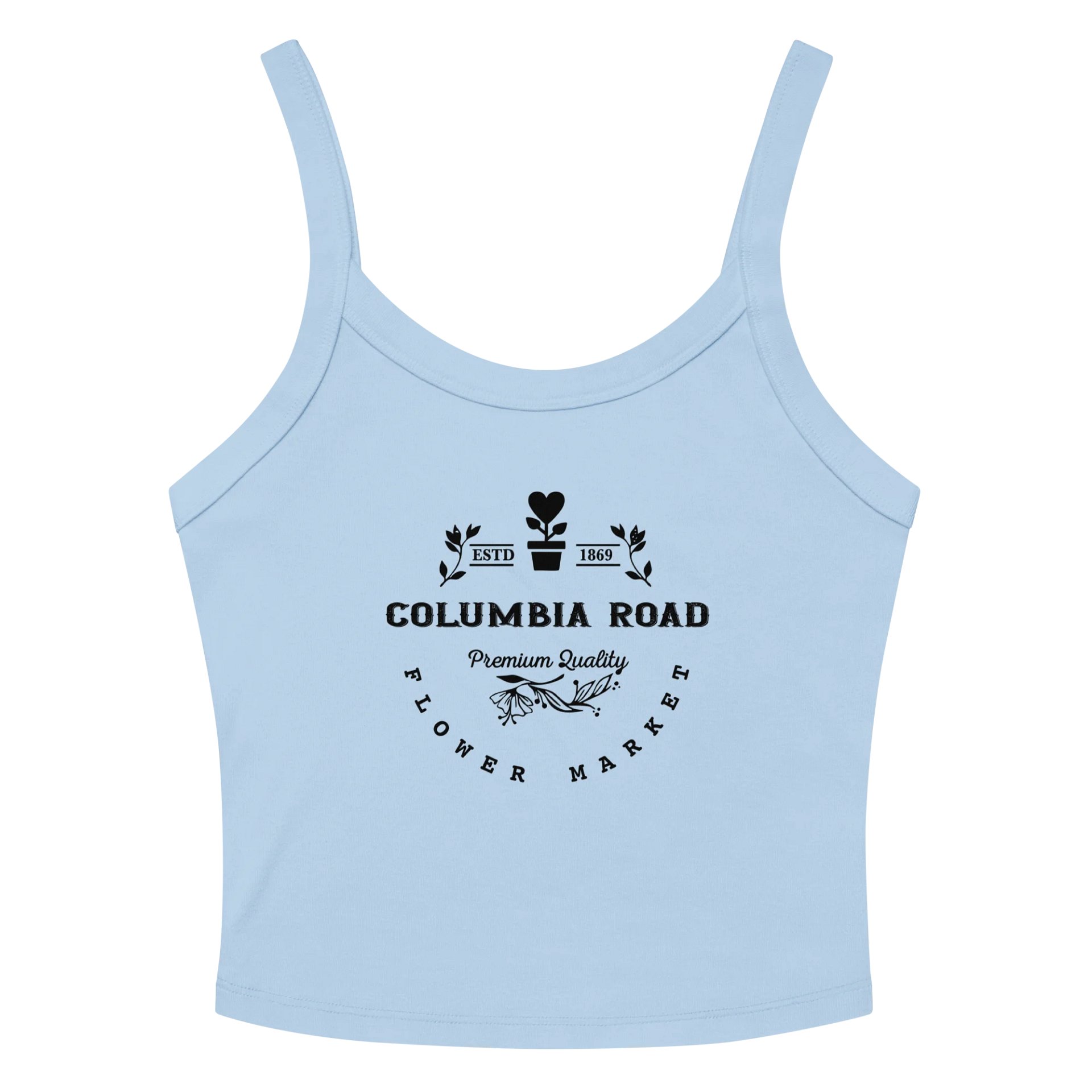 Columbia Road Market Women's Ribbed Tank Top (Blue) product image (2)