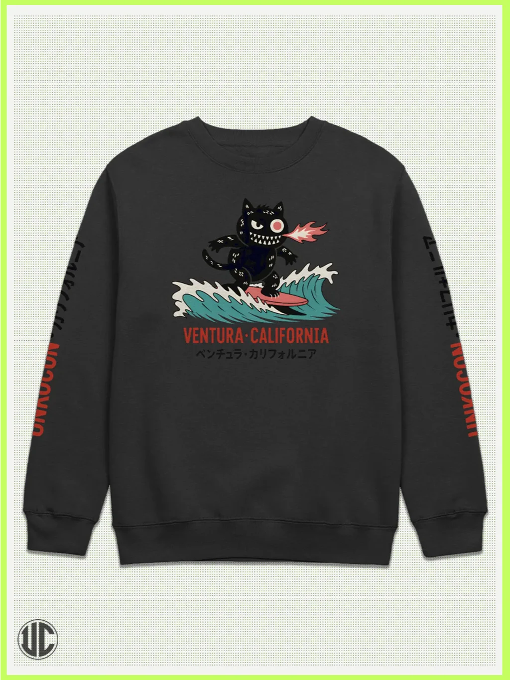 UnkoCon - Ventura CA Surfer Crew Neck Sweatshirt product image (1)