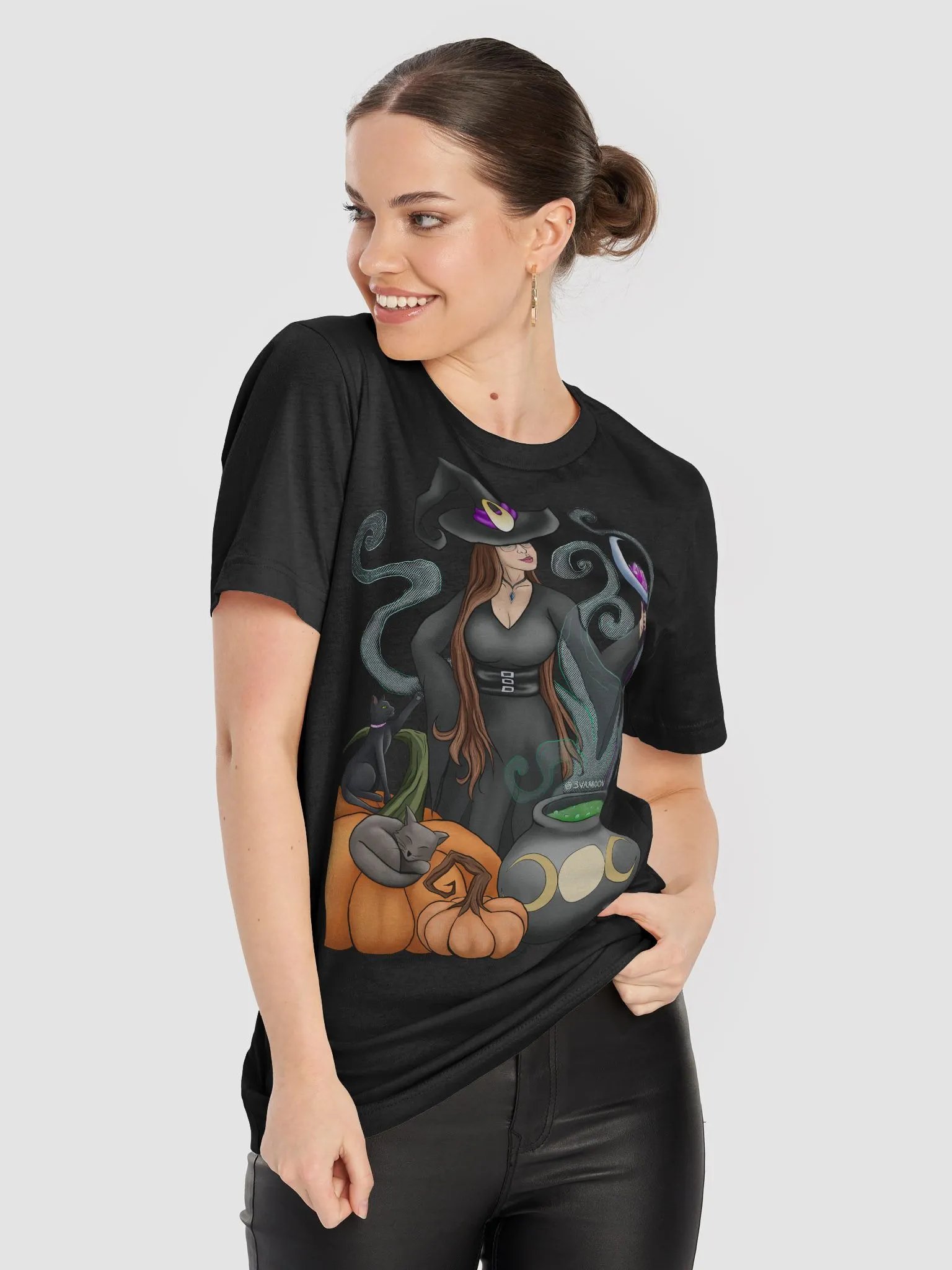 The Moon Witch Unisex Halloween Tee product image (2)