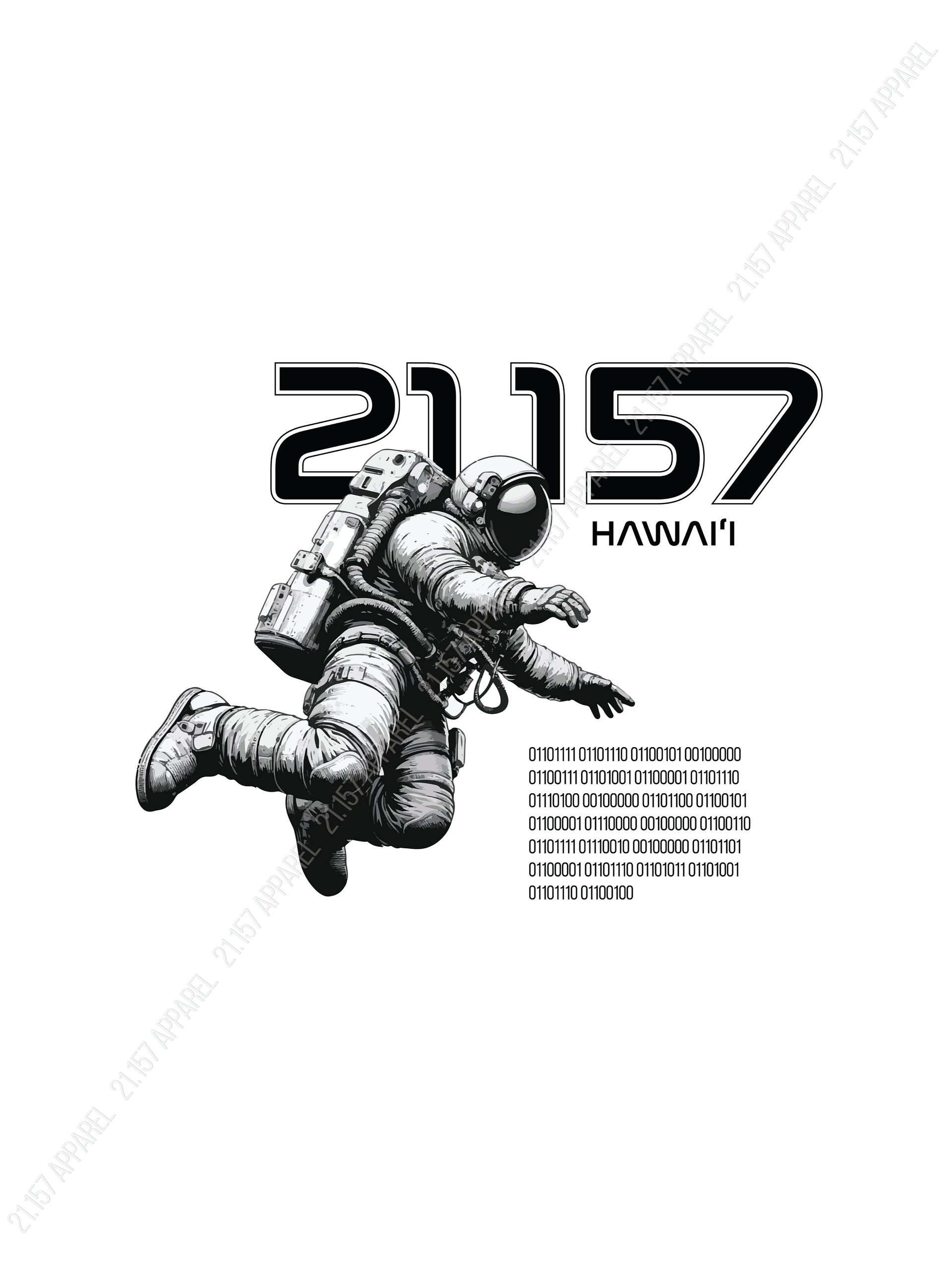 Spaceman Binary Code Shirt product image (5)