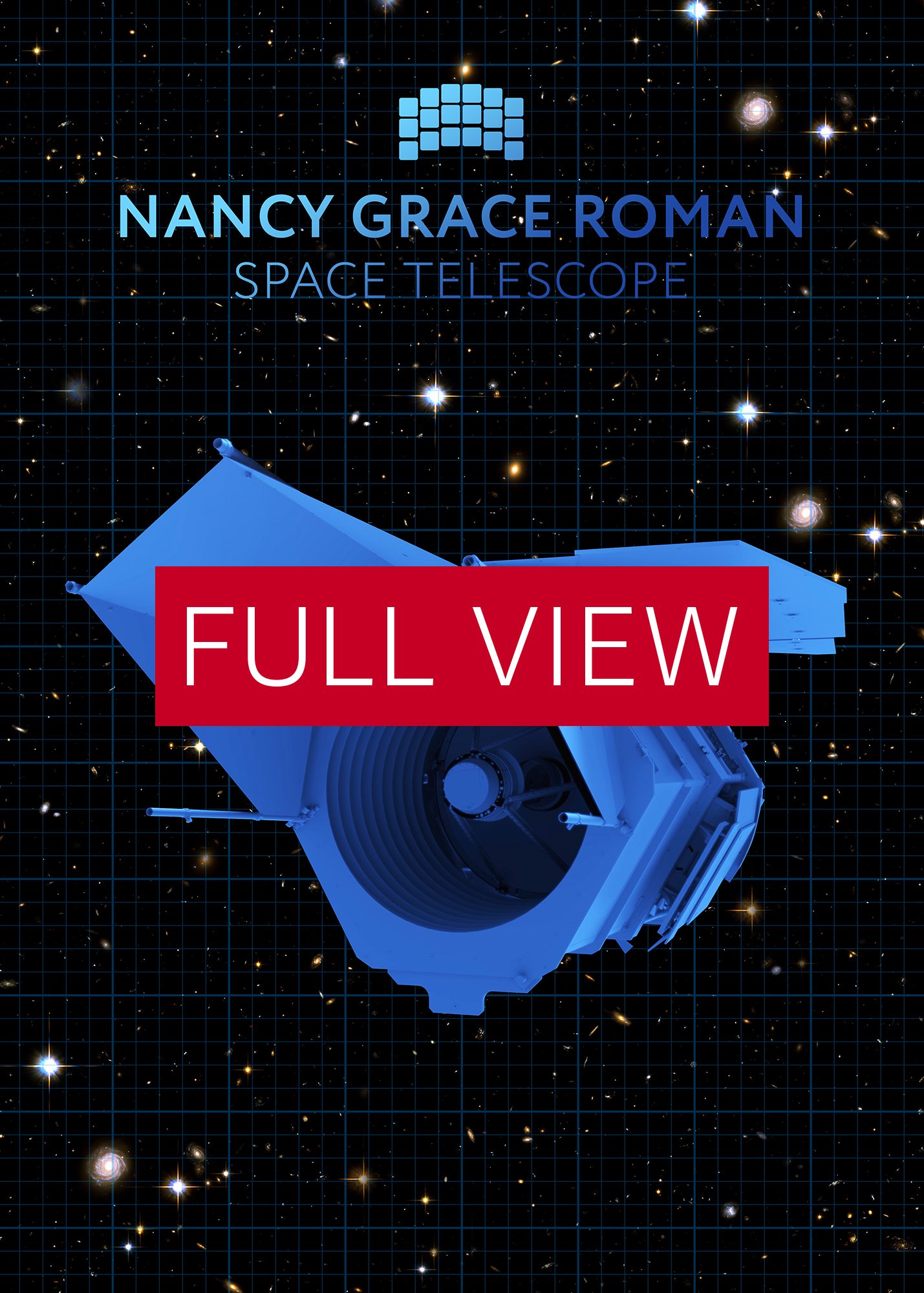 Nancy Grace Roman Telescope Blueprint Poster — NASA NGRST Space Print product image (3)