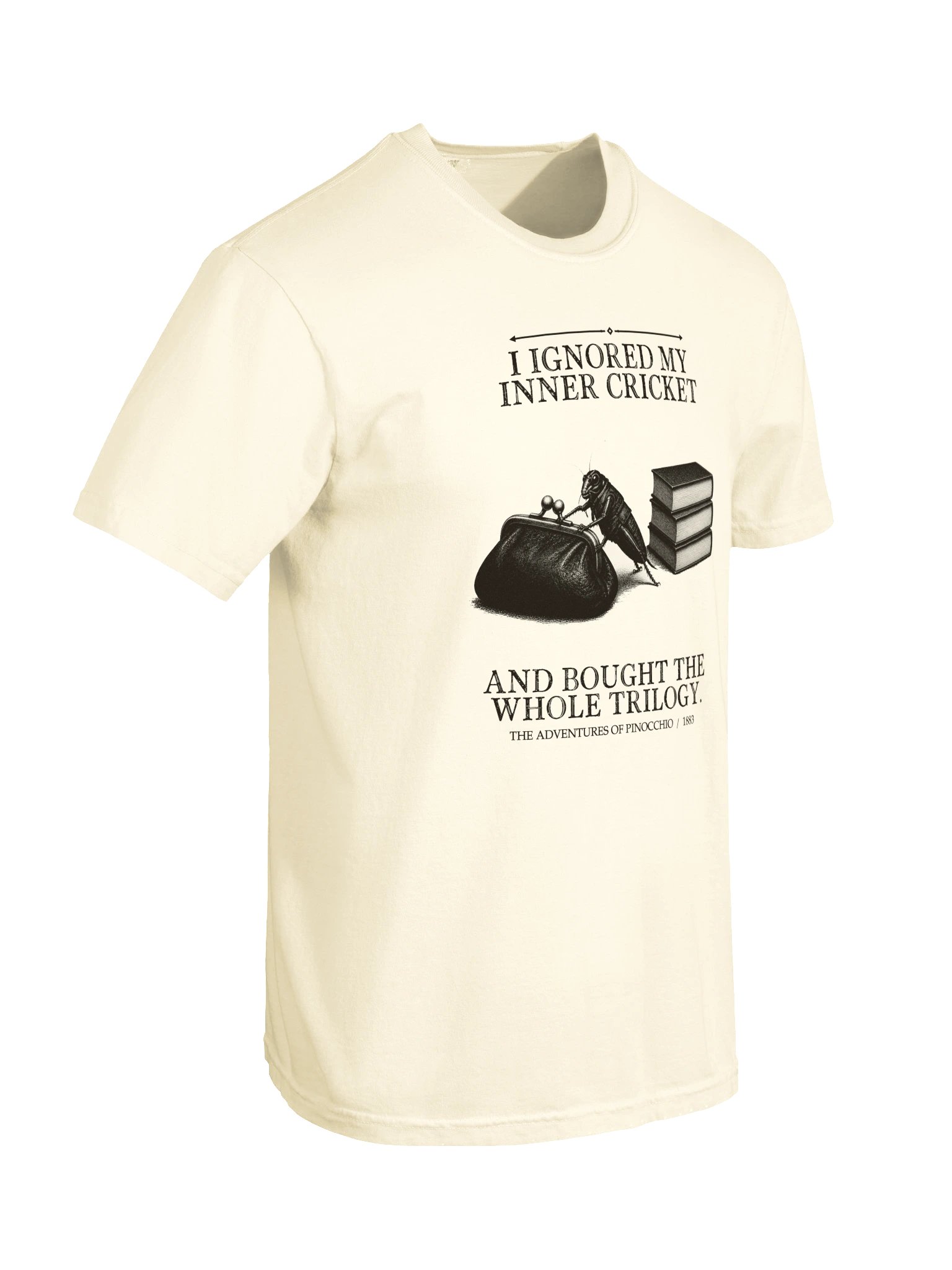 Ignored Inner Cricket Bought Whole Trilogy -- The Adventures of Pinocchio Tee (Light) product image (21)