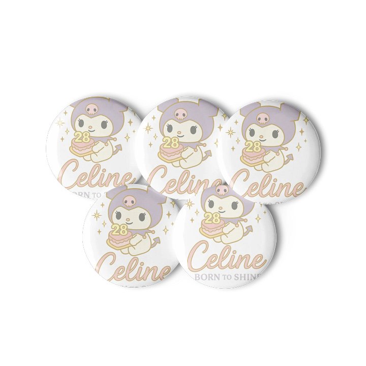 Kuromi Birthday Star Pin – Limited Edition (Celine Edition) product image (3)