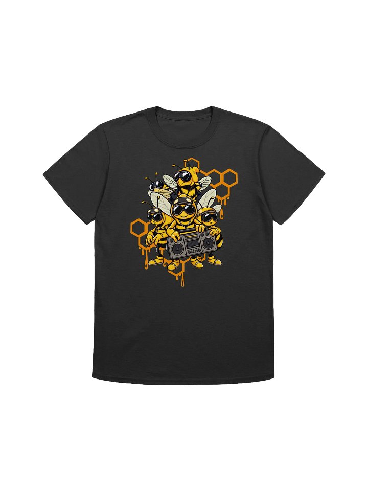 Hip Hop Bees-Cartoon Bee Group with Boombox T-Shirt product image (7)