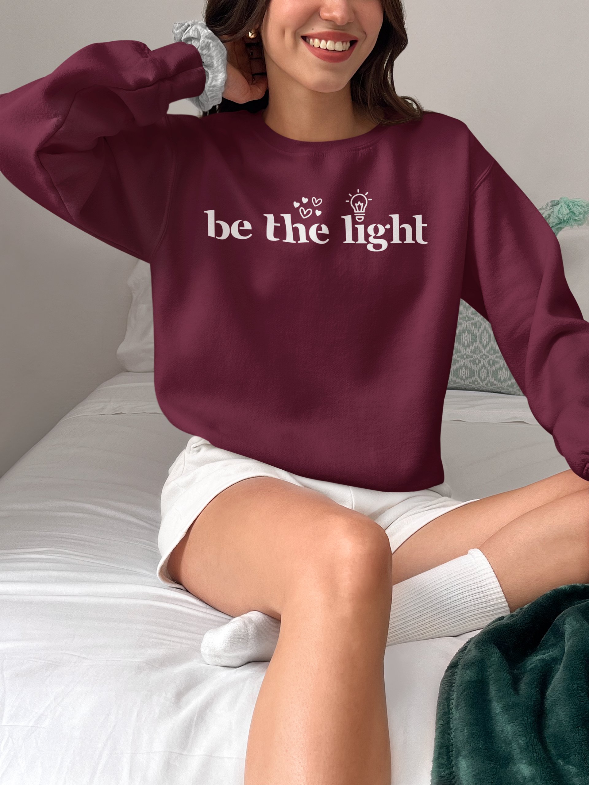 Be the Light Unisex Gildan Crewneck Sweatshirt product image (1)