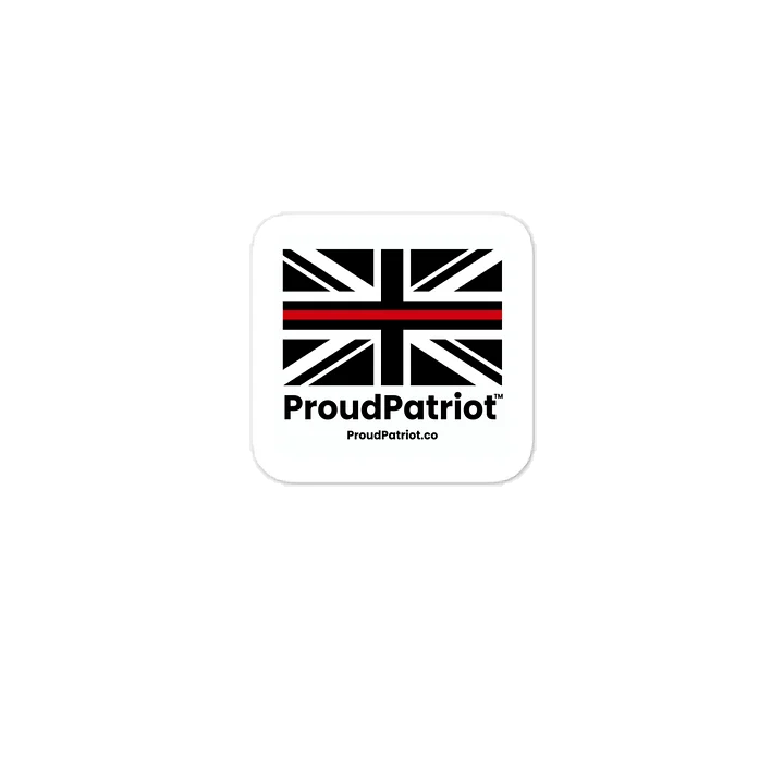 British Thin Red Flag Vinyl Sticker product image (1)
