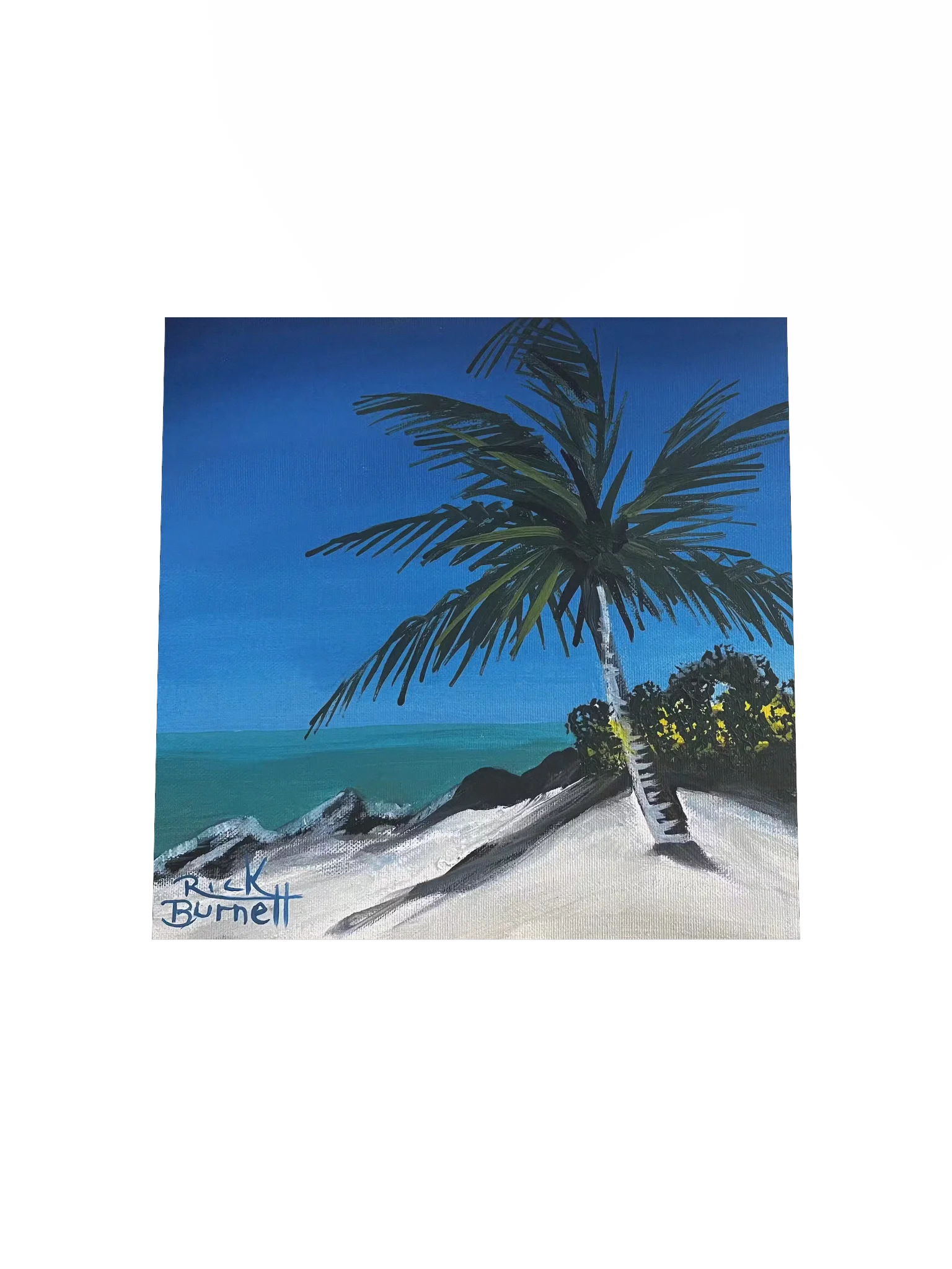 Rick Burnett Fort Zach Beach Square Poster product image (4)
