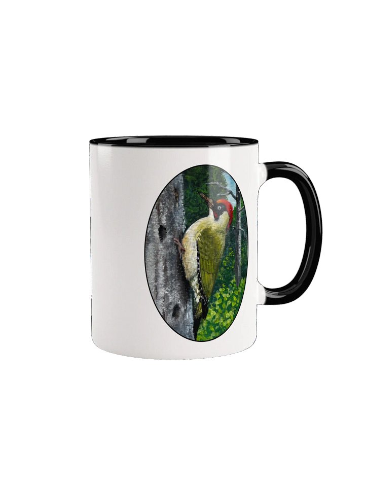 Vibrant Green Woodpecker Ceramic Mug product image (3)