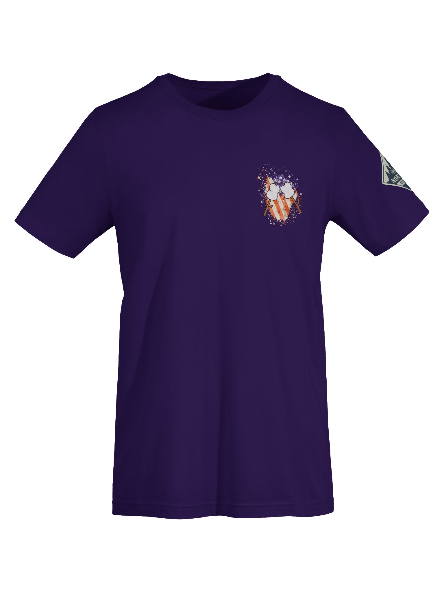 Stars, Stripes & Campfire Nights – Patriotic Northwoods T-Shirt product image (7)