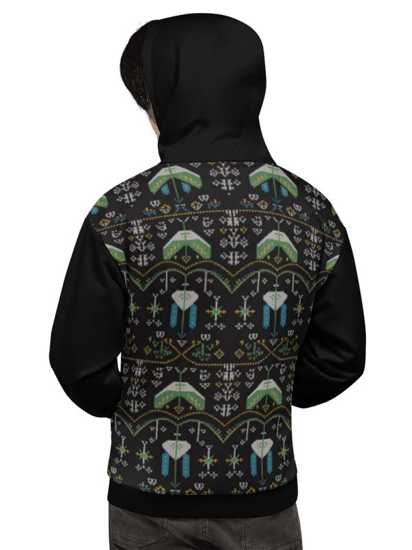Retro Gamer Pixel Invaders Hoodie – Galactic Edition product image (3)
