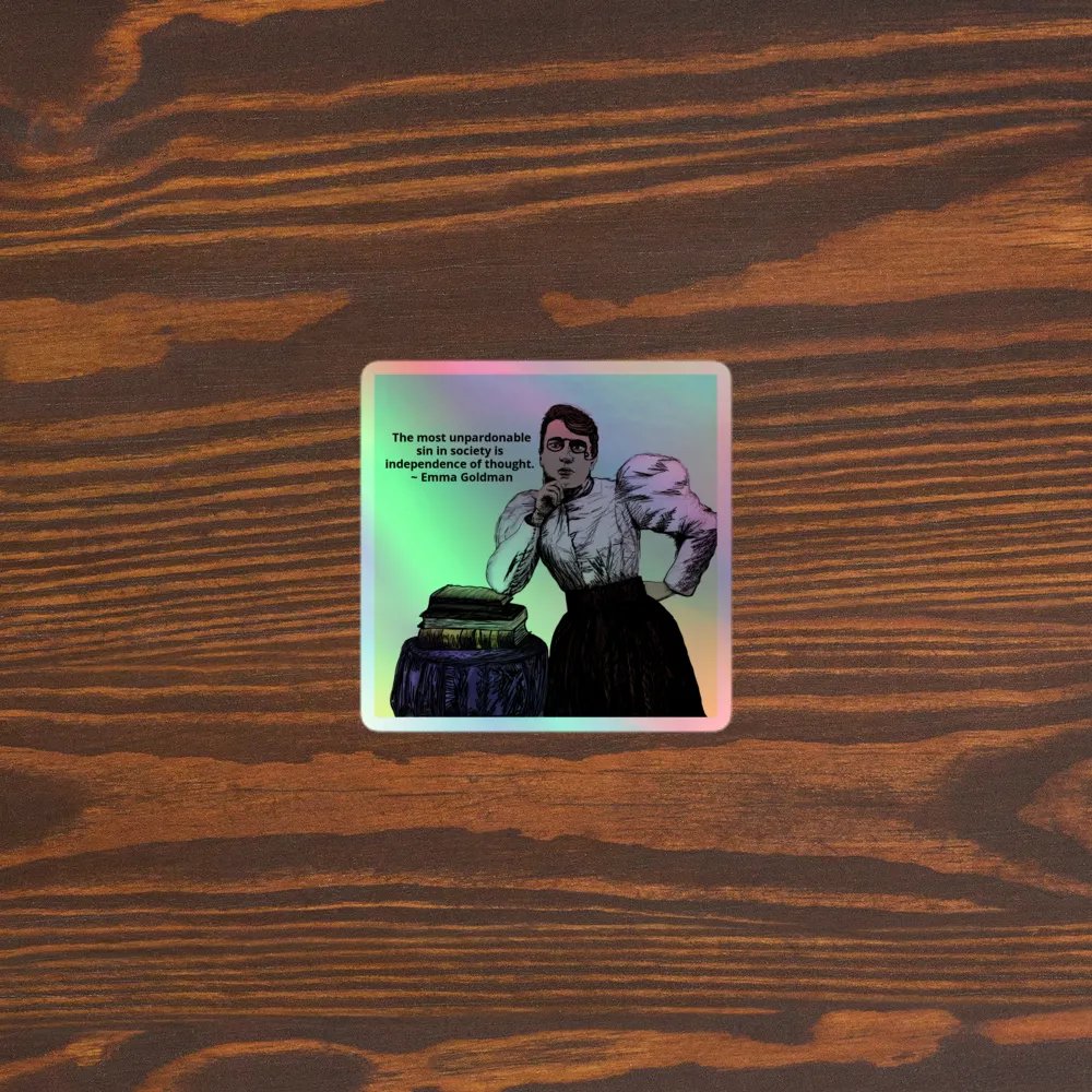 Emma Goldman Holographic Sticker - Independence product image (1)