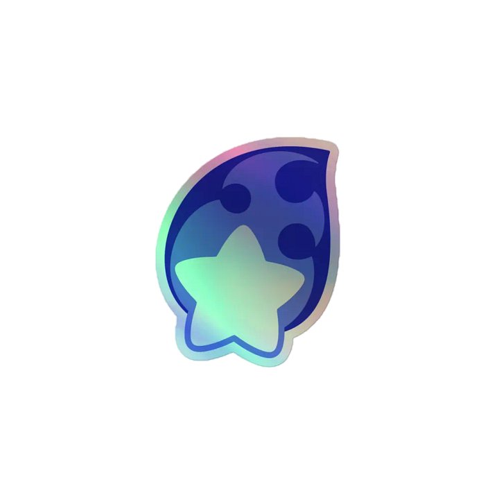 Holographic Dreamy Newt Logo Sticker product image (1)