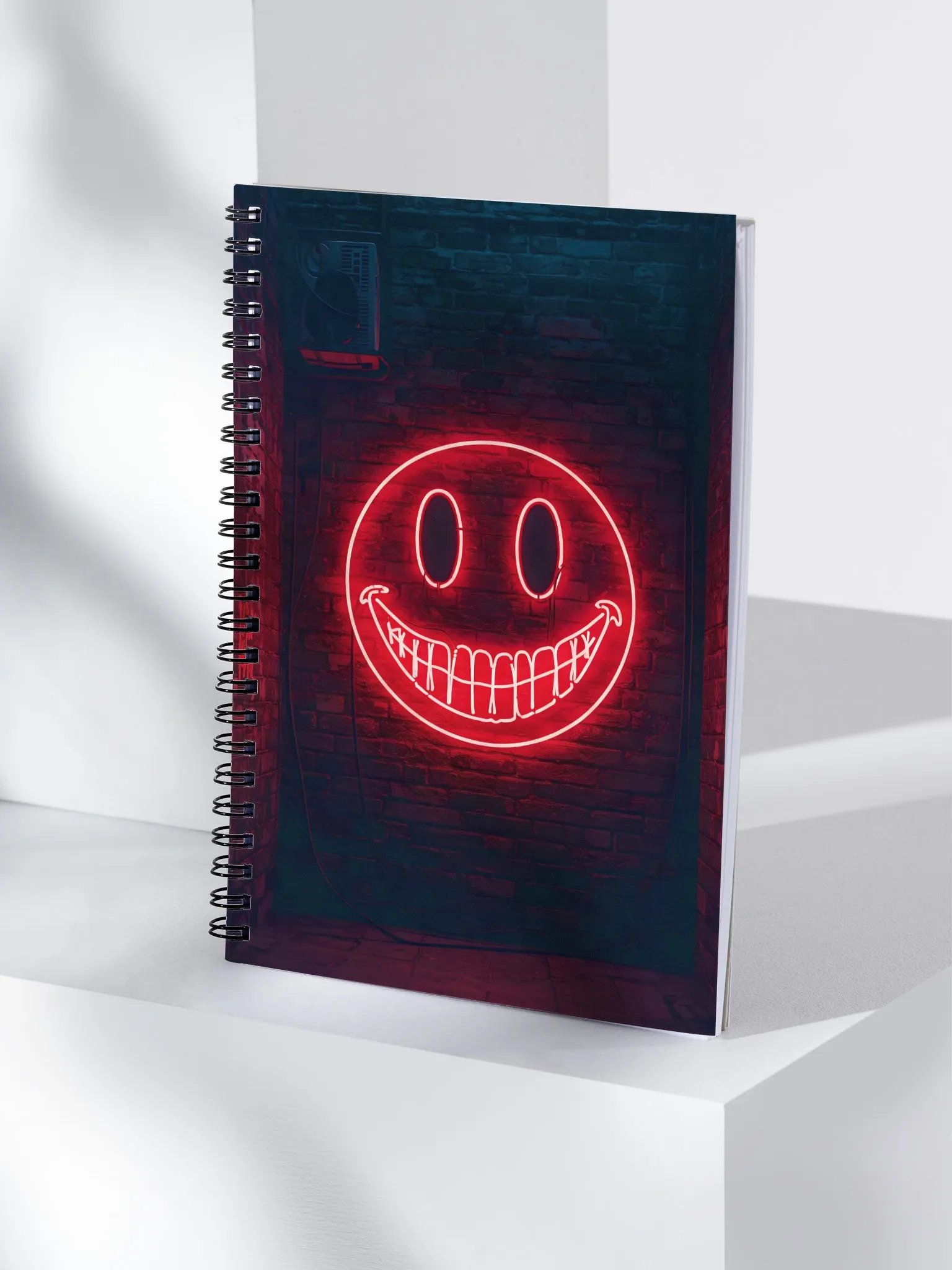 Neon Smiley Face Notebook product image (4)