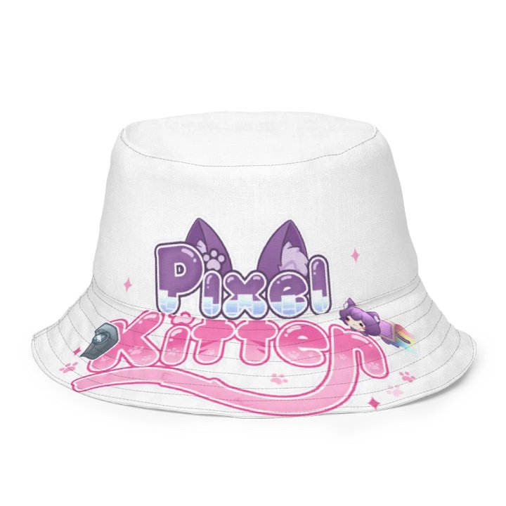 Pixel Kitten Reversible Bucket Hat product image (2)