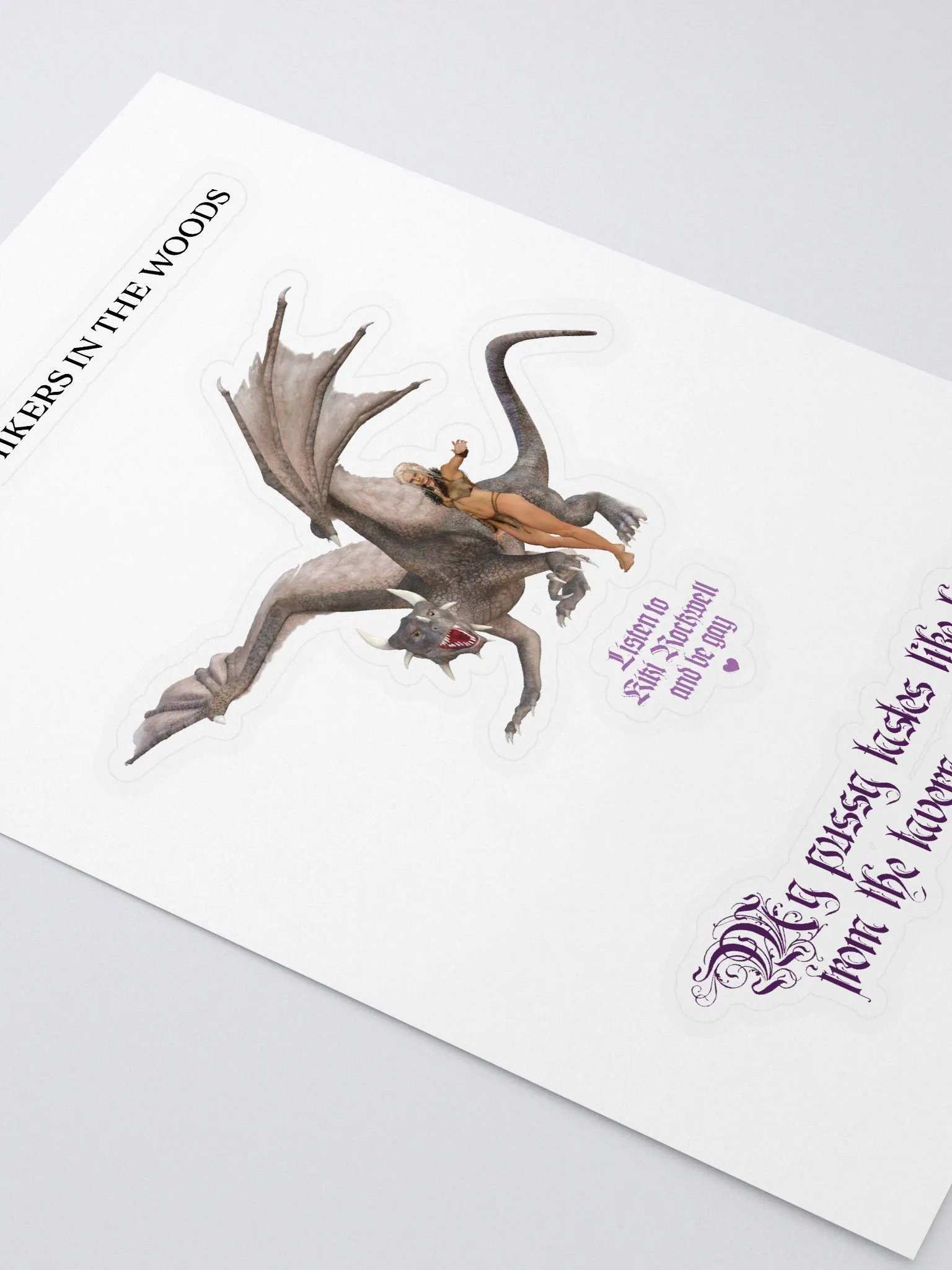 I <3 Eating Hikers + Dragon +Pussy Stickers product image (3)