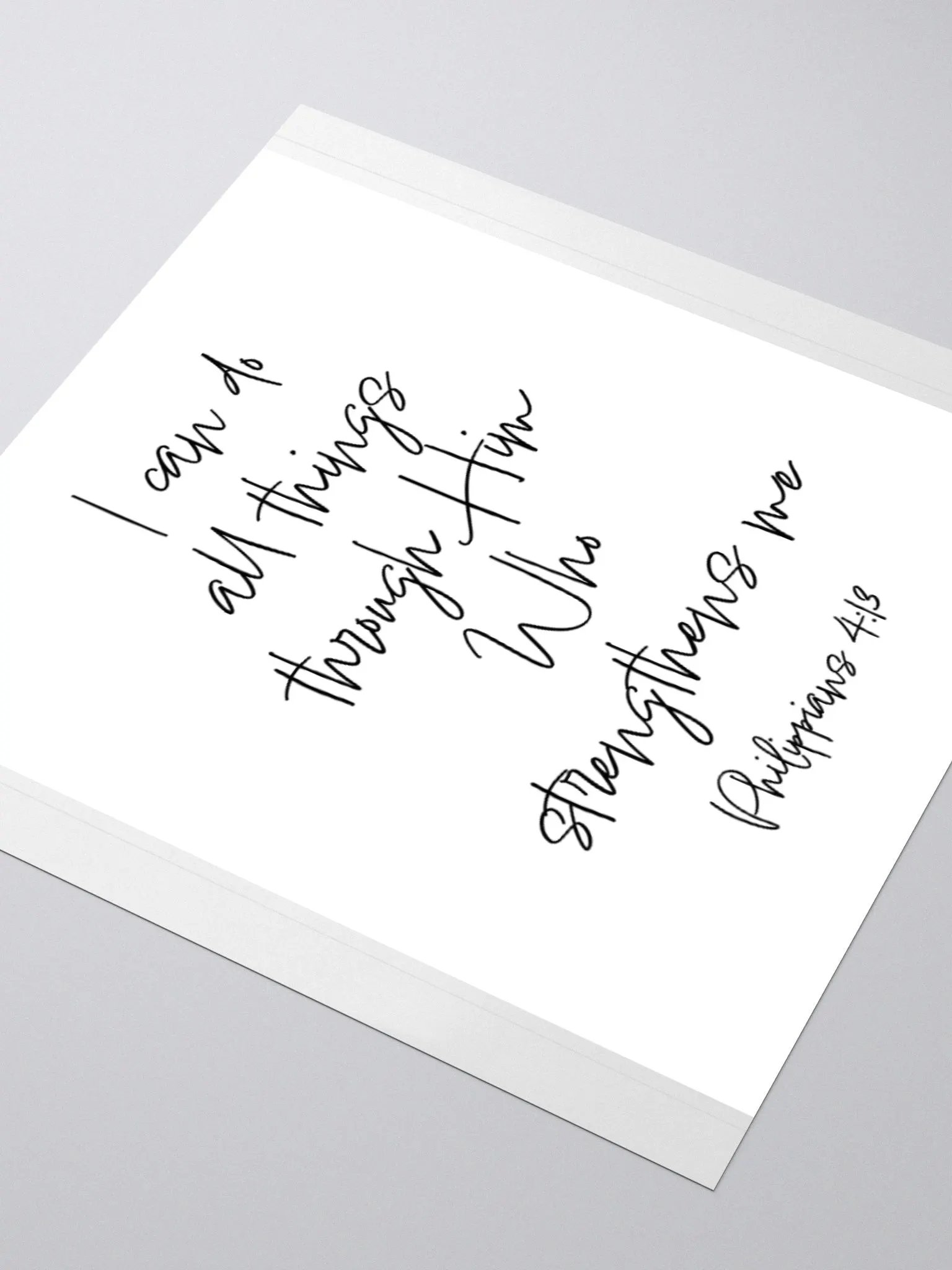 I Can Do All Things Through Him - Sticker product image (7)
