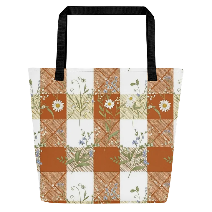 Retro Floral Patchwork Tote Bag product image (2)